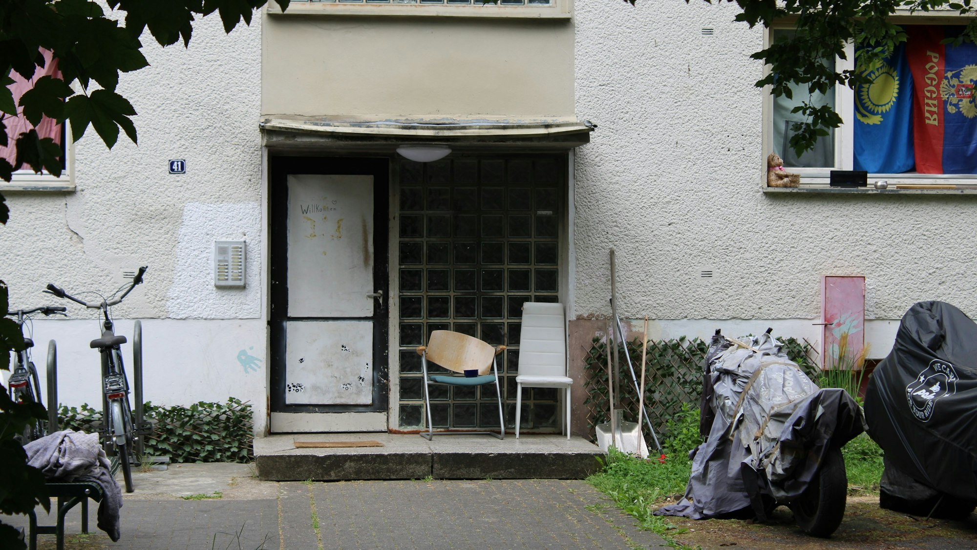 Auch bereits überfüllt: Die Obdachlosenunterkunft am Dammweg.