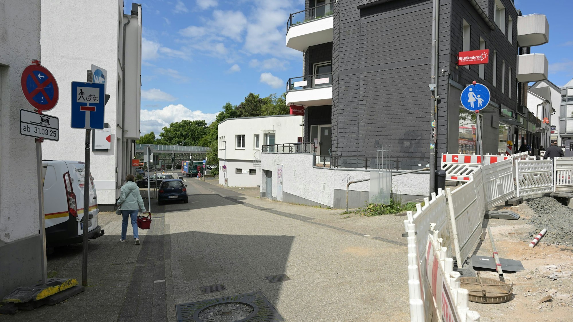 Die Straße kommt als Nächstes dran: Die Vorbereitungen für die Sanierung der Gartenstraße laufen an.