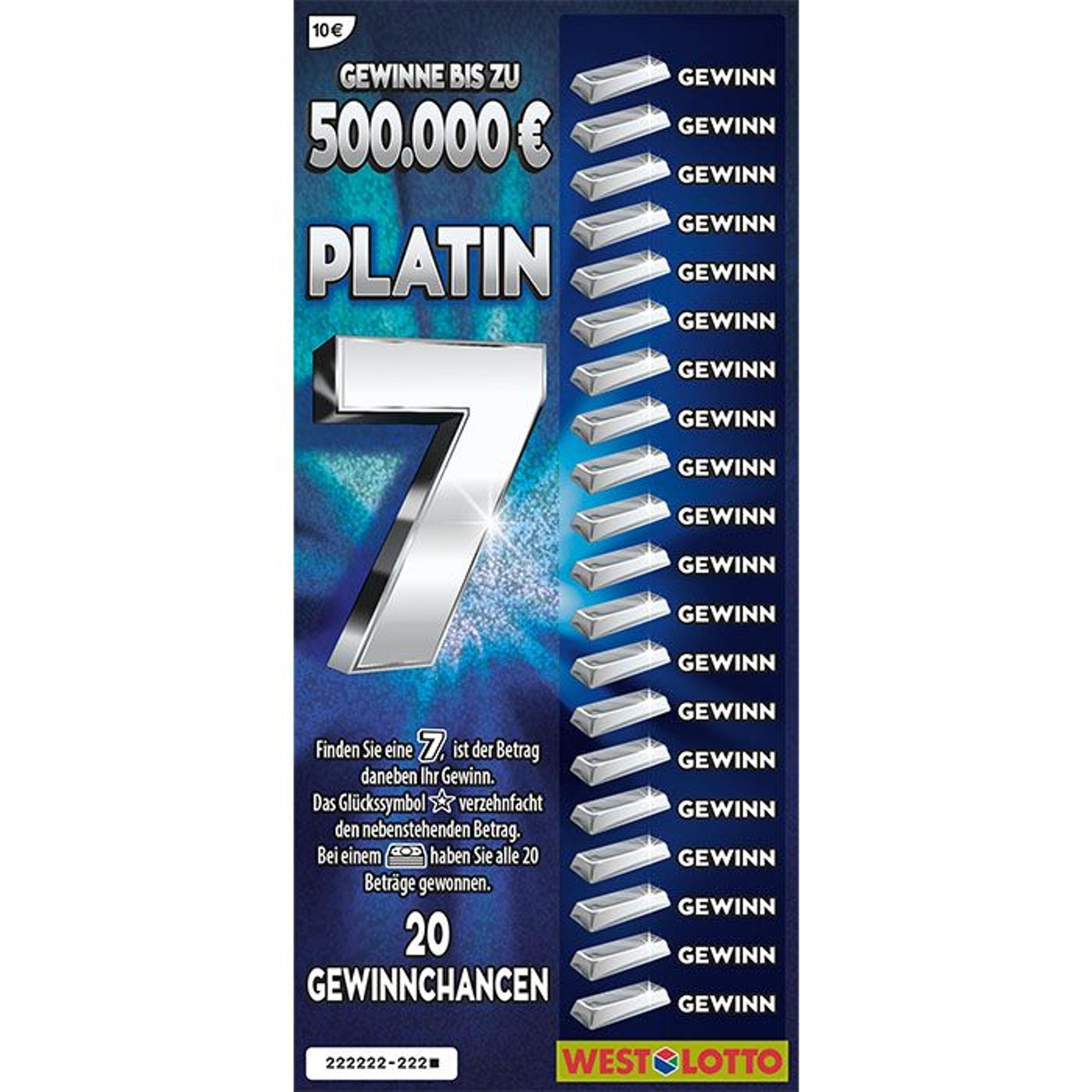 Platin 7 Rubbellos.