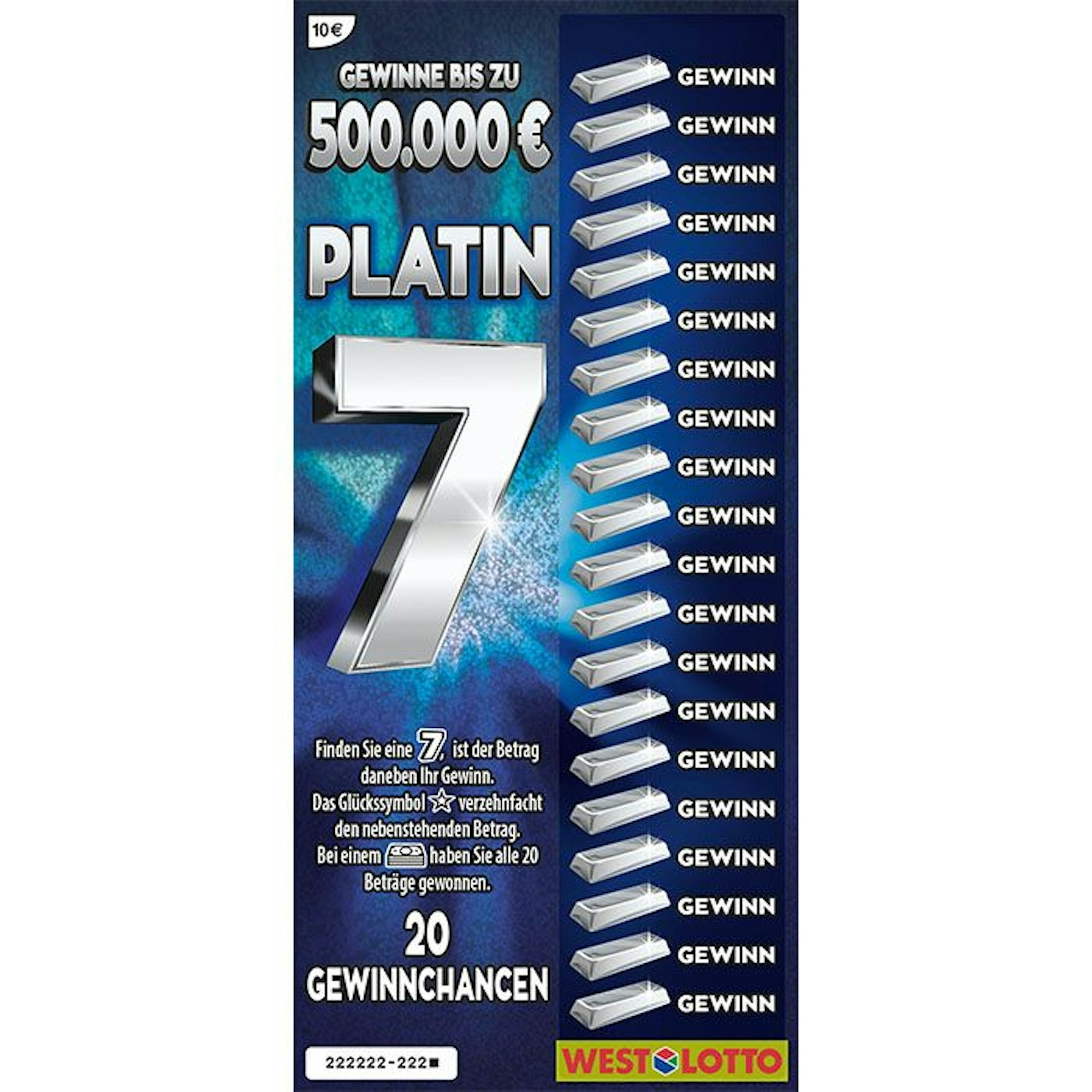 Platin 7 Rubbellos.