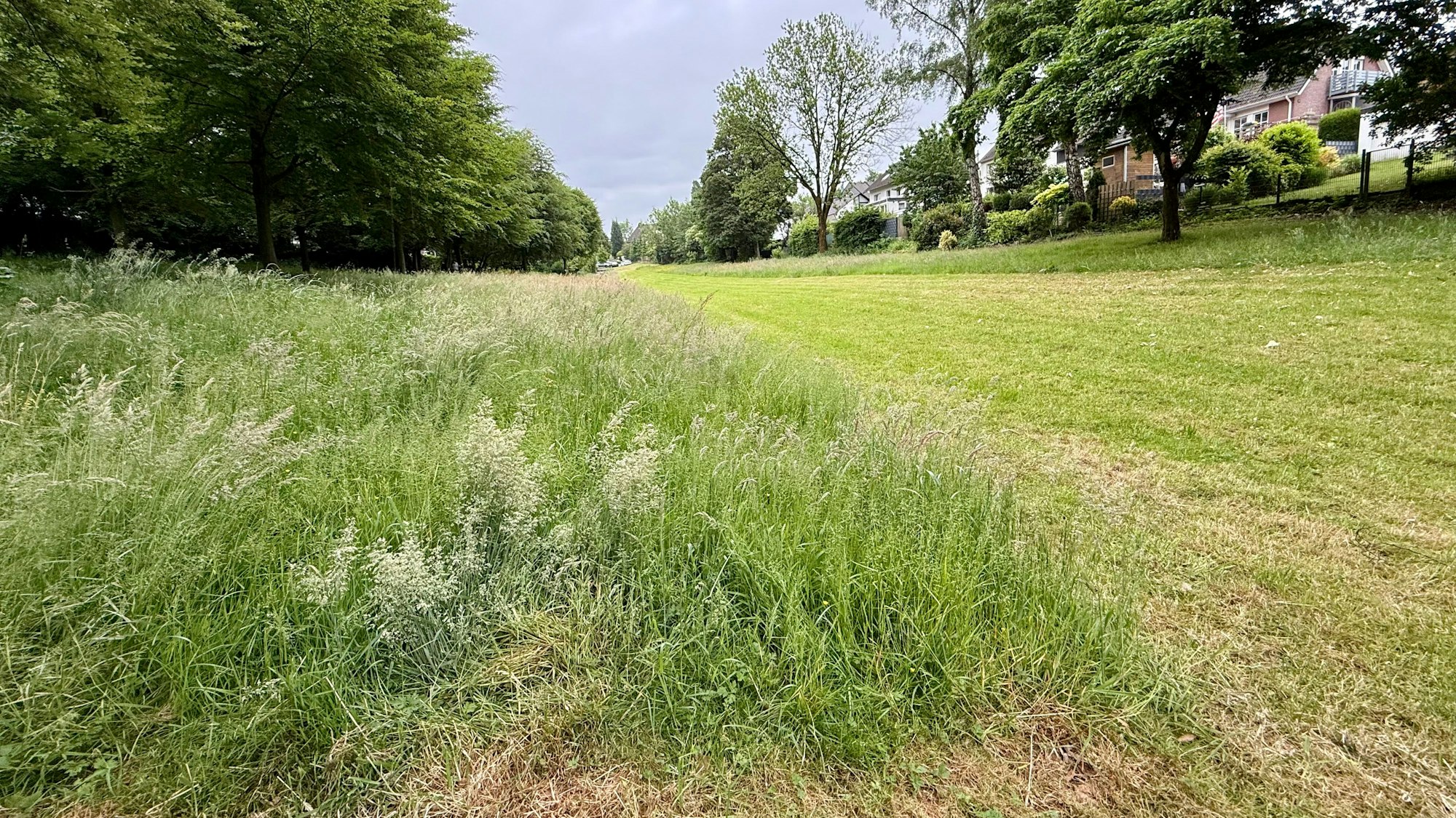 Park an der Floßwiese in Burscheid-Hilgen.