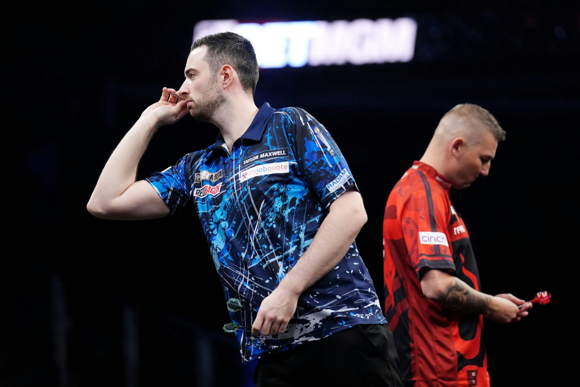 Luke Humphries setzte sich erstmals in der Premier League durch.
