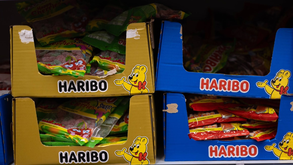 Haribo-Fruchtgummis in einem Laden. (Symbolbild)