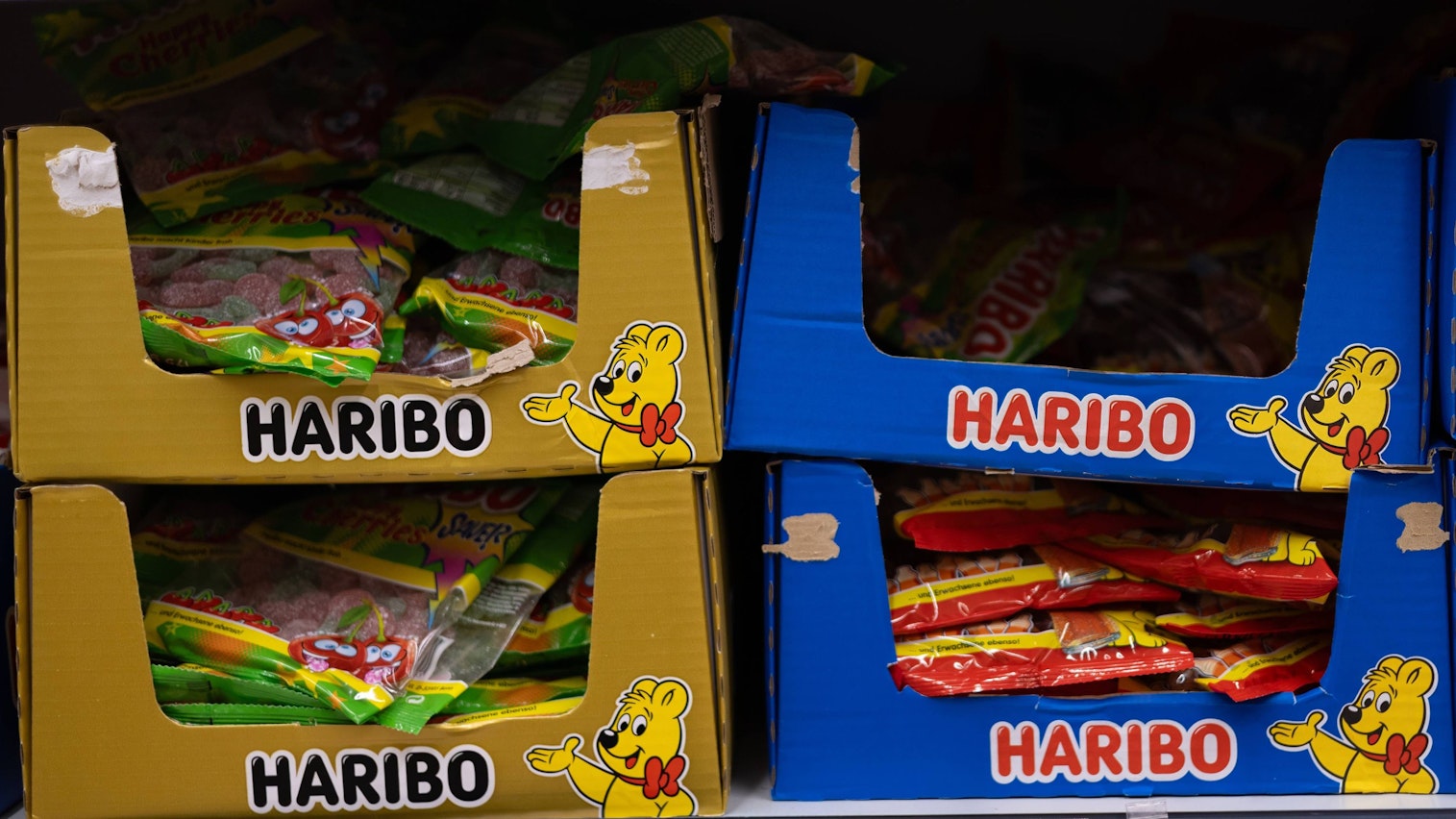 Haribo-Fruchtgummis in einem Laden. (Symbolbild)