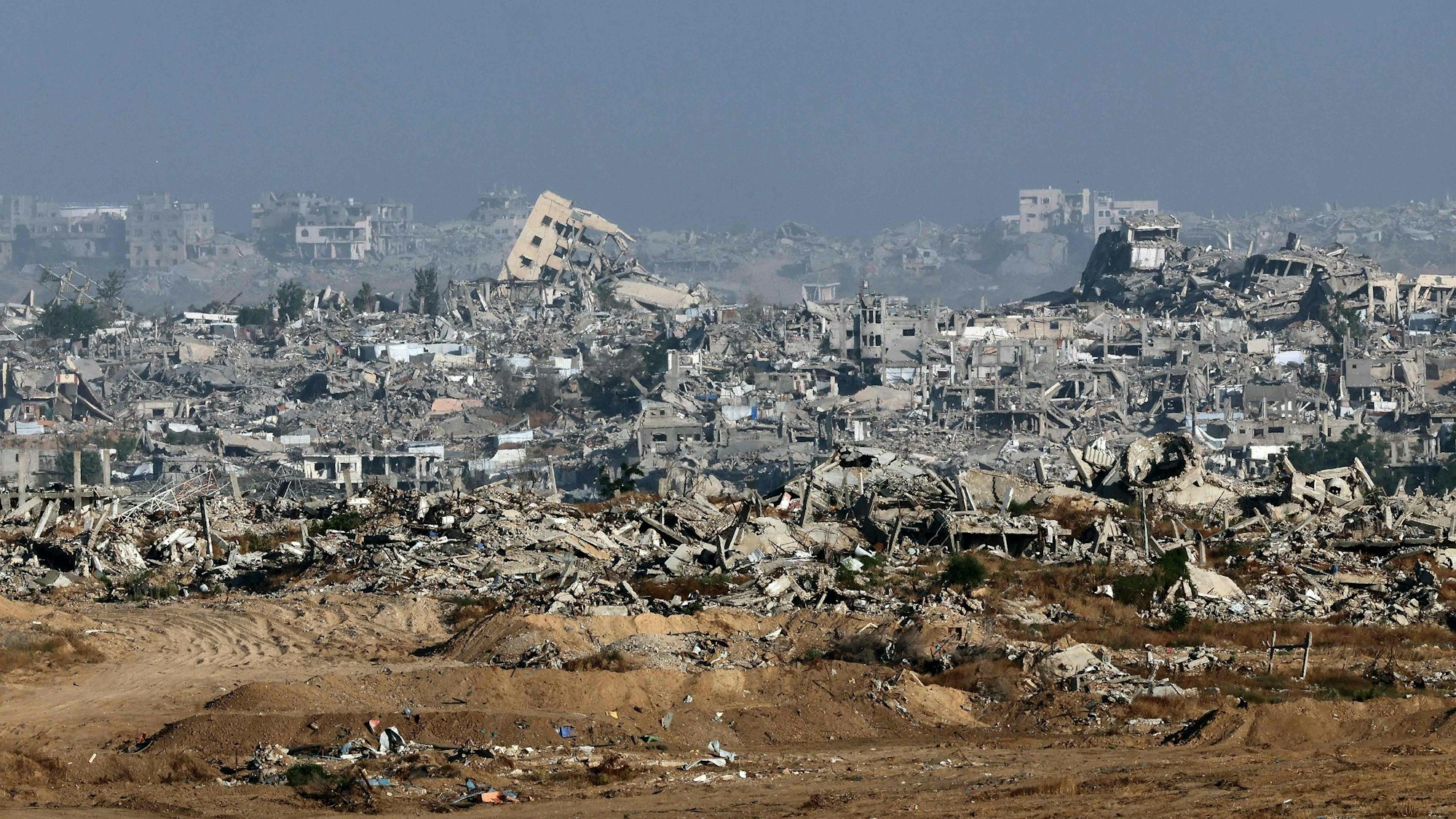 Eine Aufnahme vom 29. Mai zeigt Trümmer im Norden des Gazastreifens.