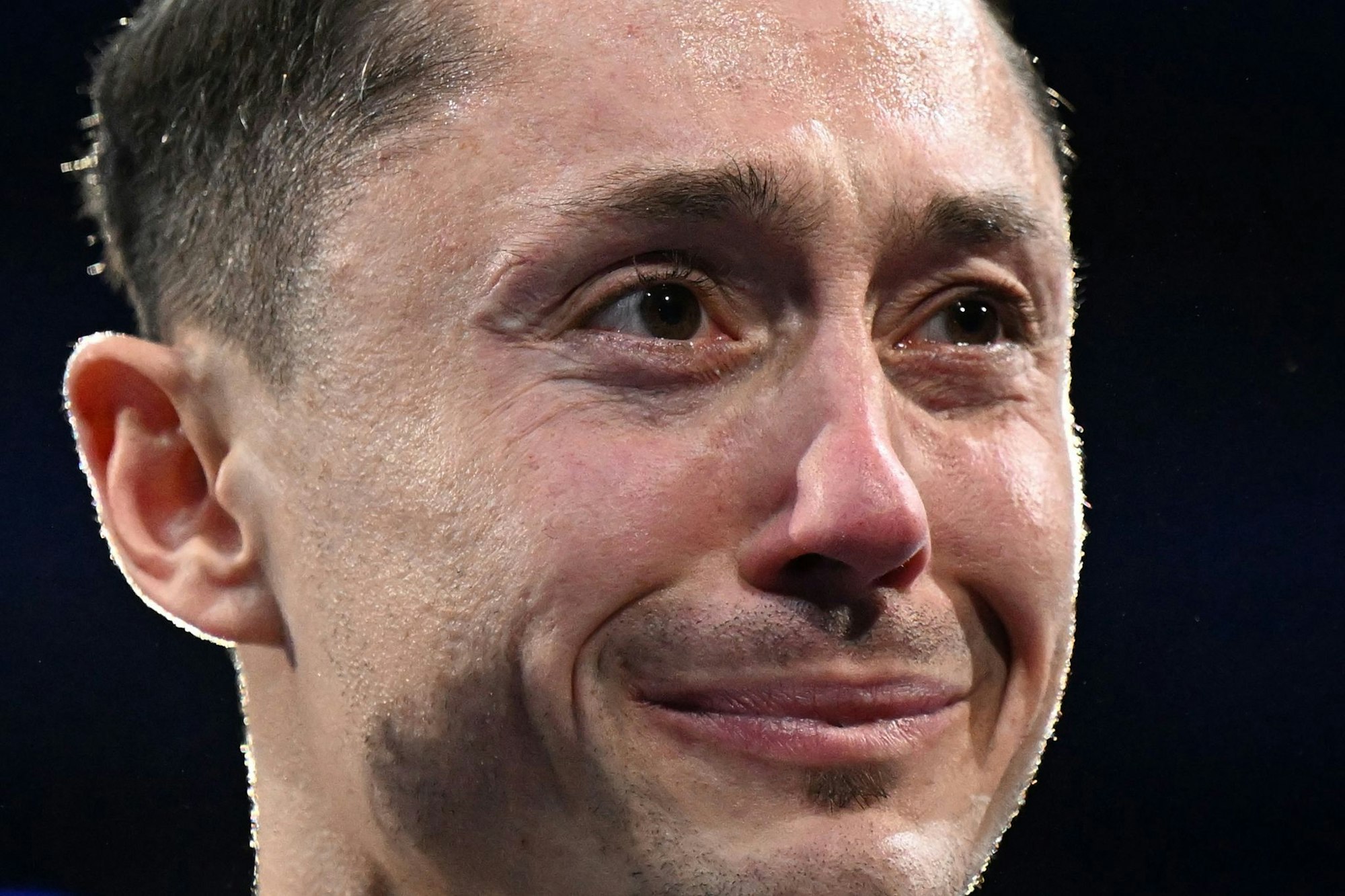 Von Emotionen überwältigt: Andreas Toba.