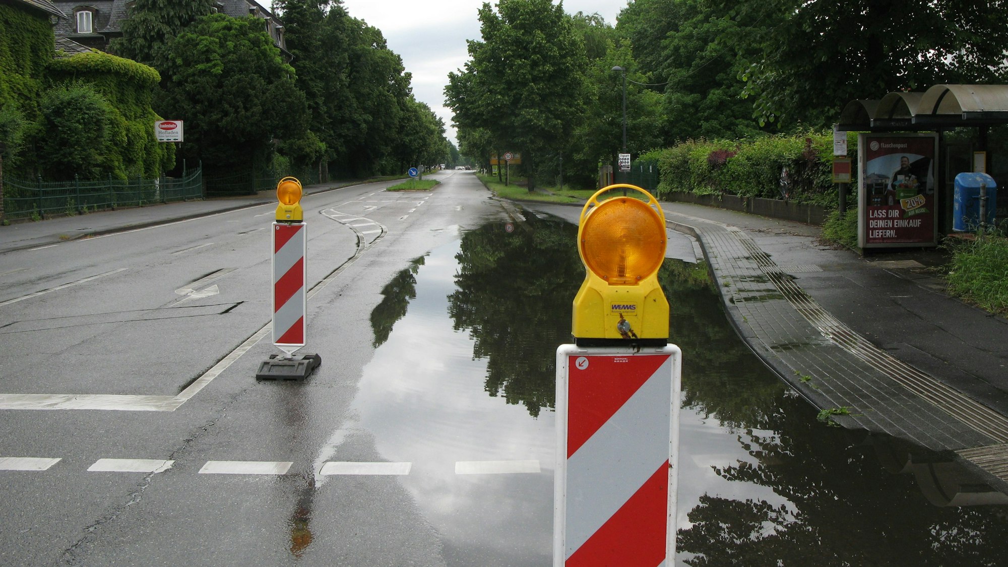 Starke Regenfälle gibt es in diesem Sommer immer wieder, so wie hier in Hennef-Stoßdorf.