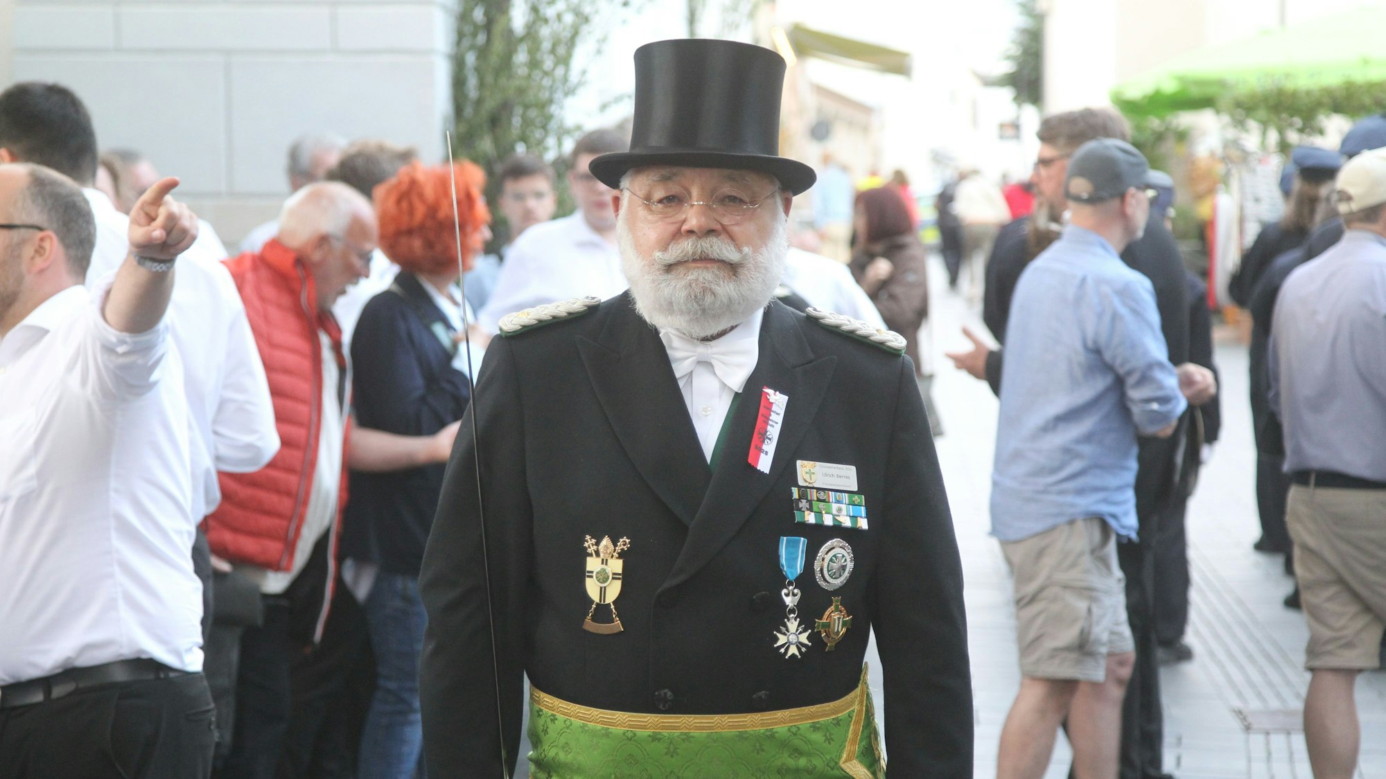 Zeremonienmeister und Hauptmann Ulrich Berres.