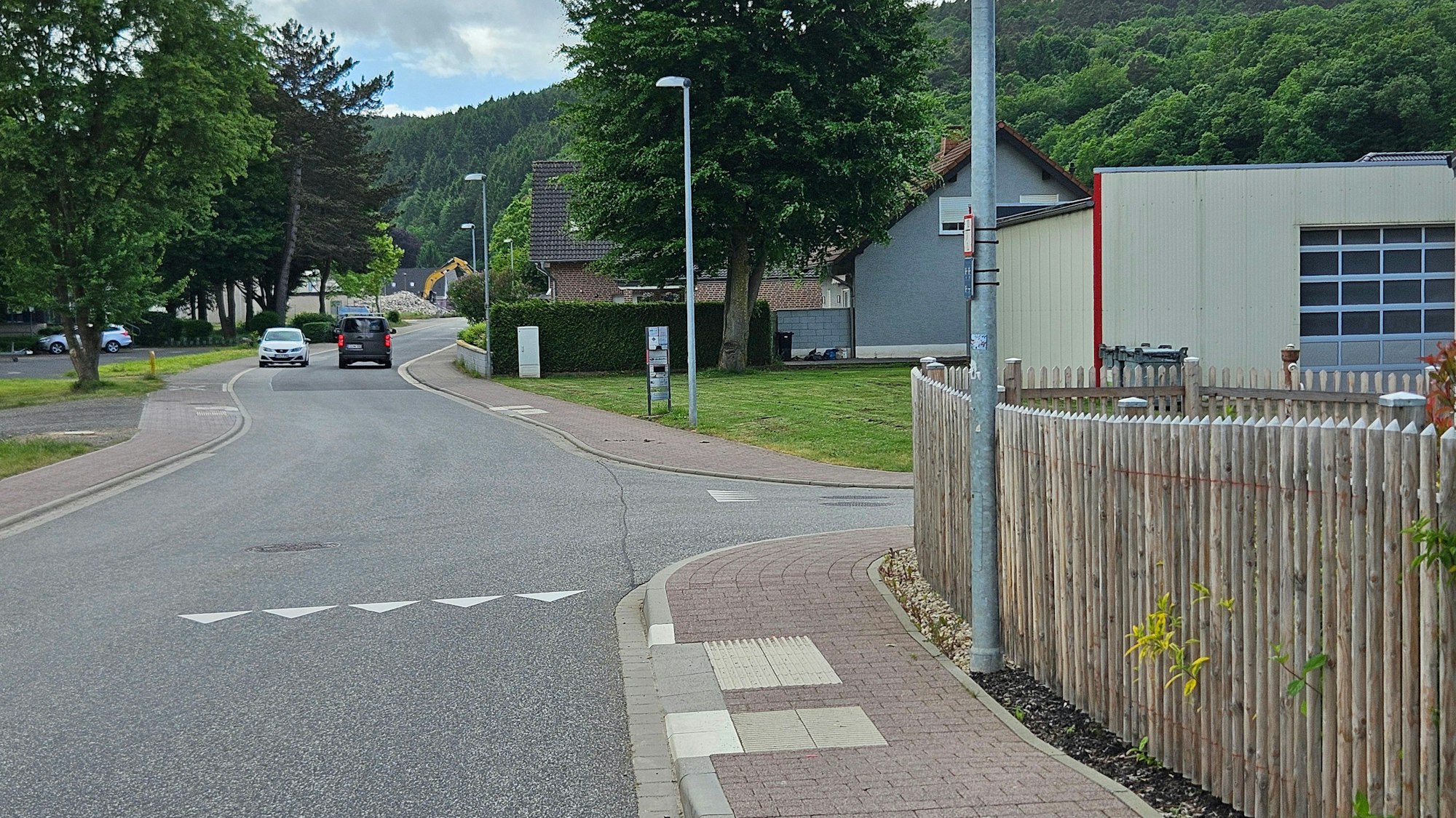 Blick auf den Kreuzungsbereich.