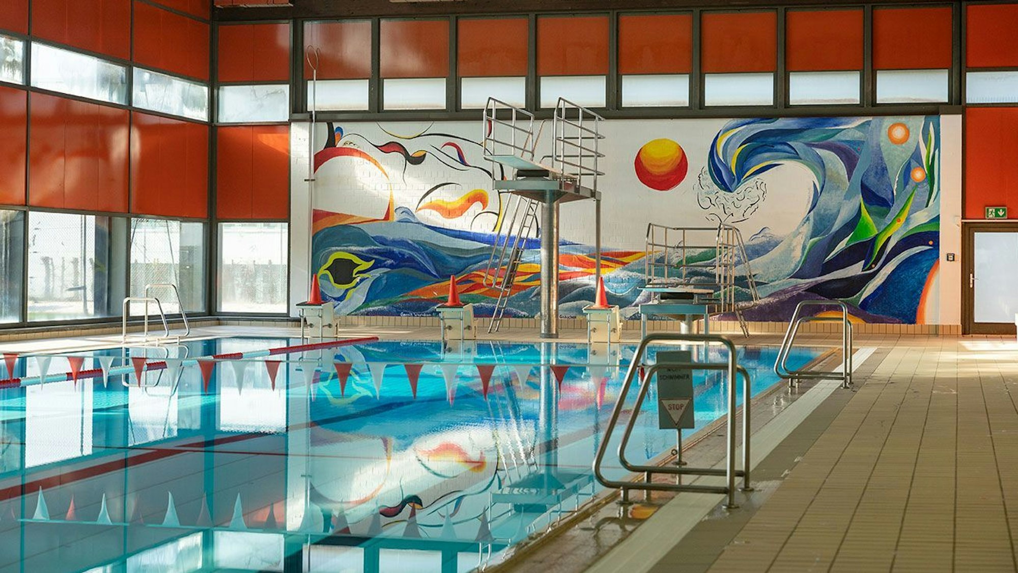 Blick ins Meckenheimer Hallenbad