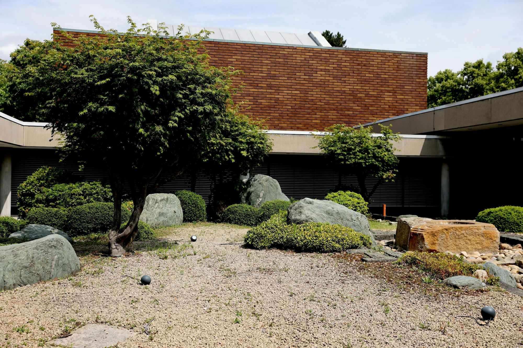 Der verwilderte Zen-Garten im Museum für Ostasiatische Kunst in Köln.