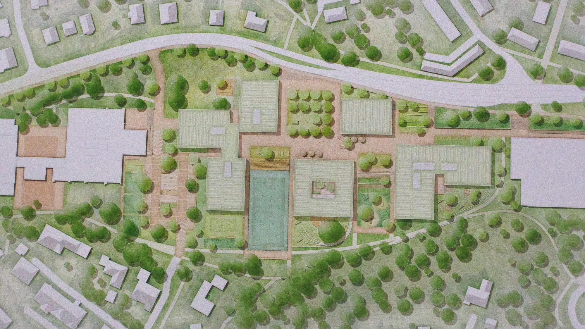 Die Grafik zeigt den siegreichen Entwurf für den neuen Schulcampus in Wipperfürth.