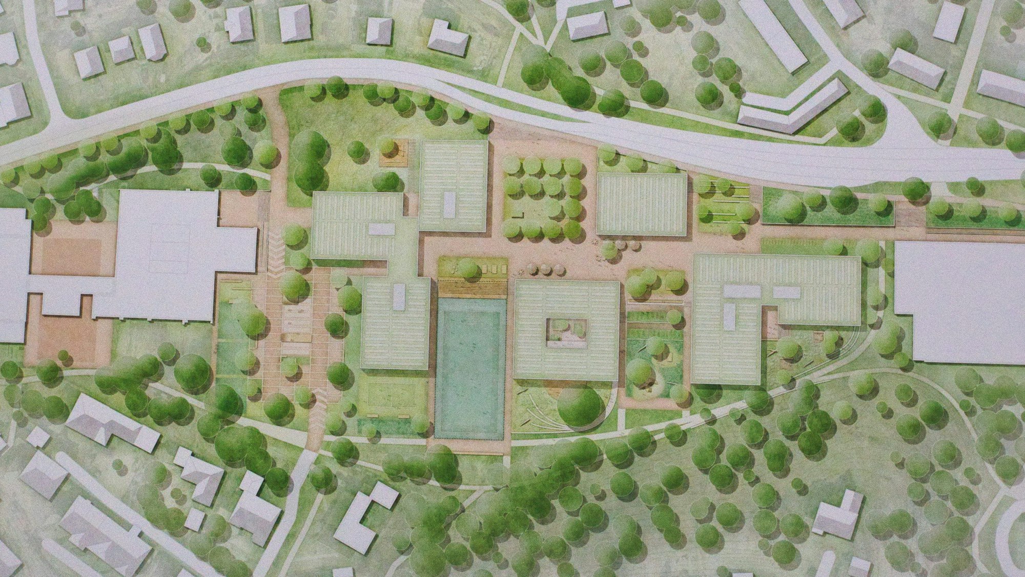 Die Grafik zeigt den siegreichen Entwurf für den neuen Schulcampus in Wipperfürth.