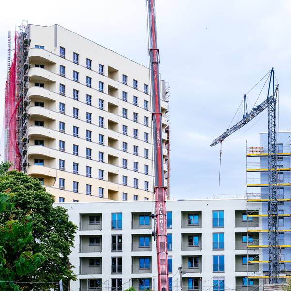 Die Großbaustelle „SechtM“ der GAG in Köln.
