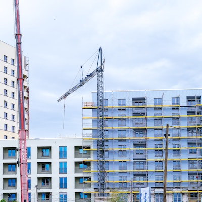 Die Großbaustelle „SechtM“ der GAG in Köln.