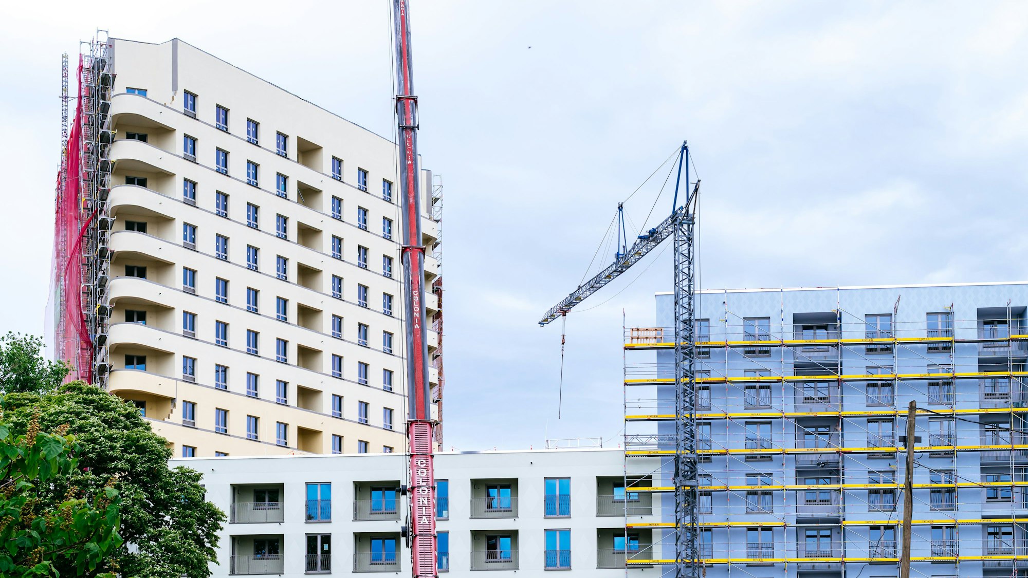 Die Großbaustelle „SechtM“ der GAG in Köln.