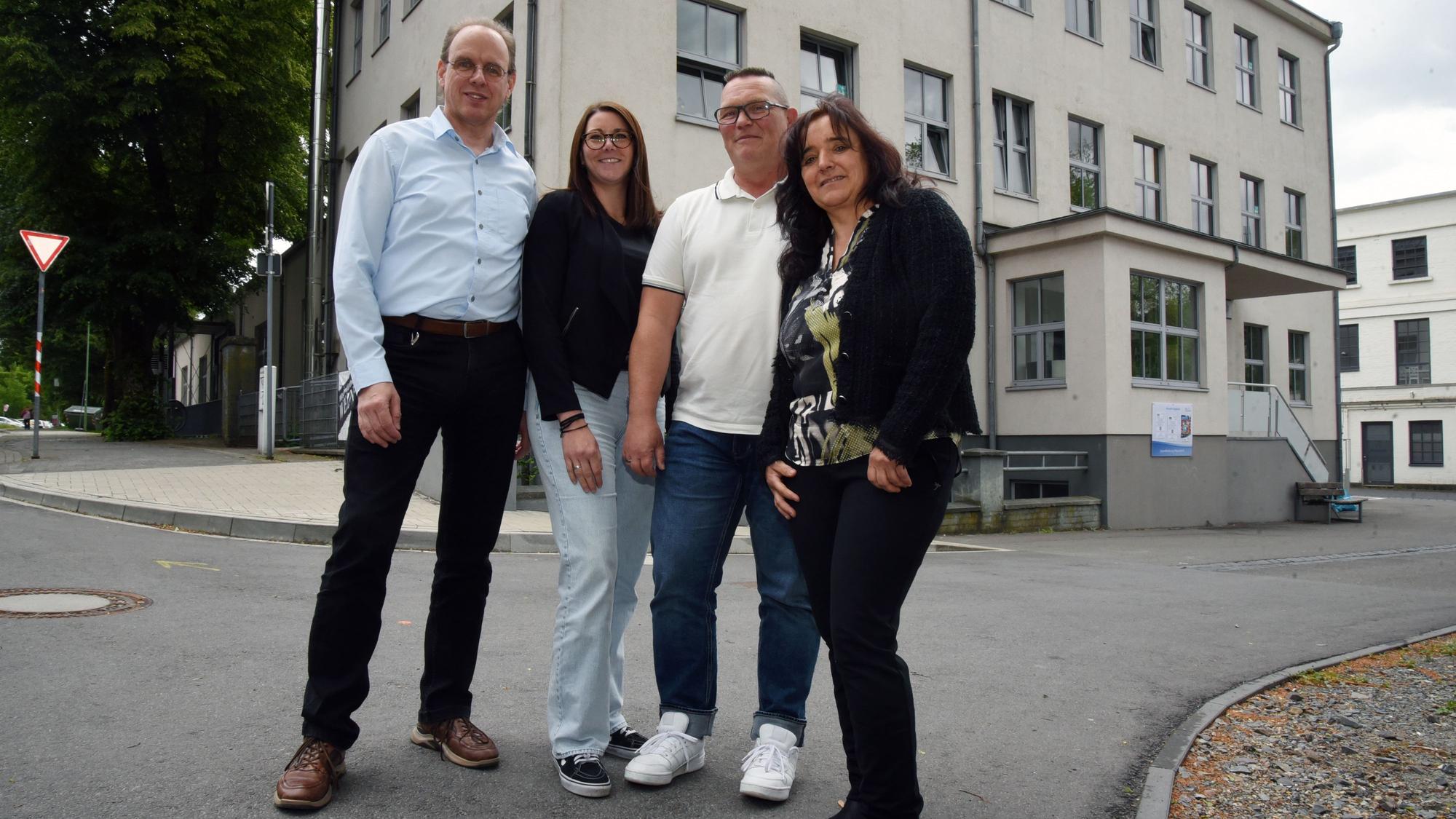 Das Foto zeigt das neue, vierköpfige Leitungsteam des Jugendamts in Wipperfürth.