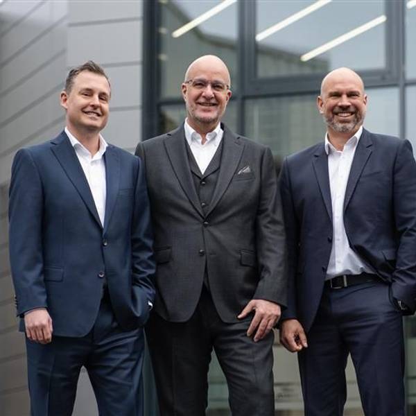Die Führungsriege bei Jokey: Thorsten Lückmann (CFO), Christof Kölschbach (CSO), Jens Stadter (CEO und Vorsitzender Geschäftsführender Direktor) und Thomas Becker (COO) (v.l.n.r.)