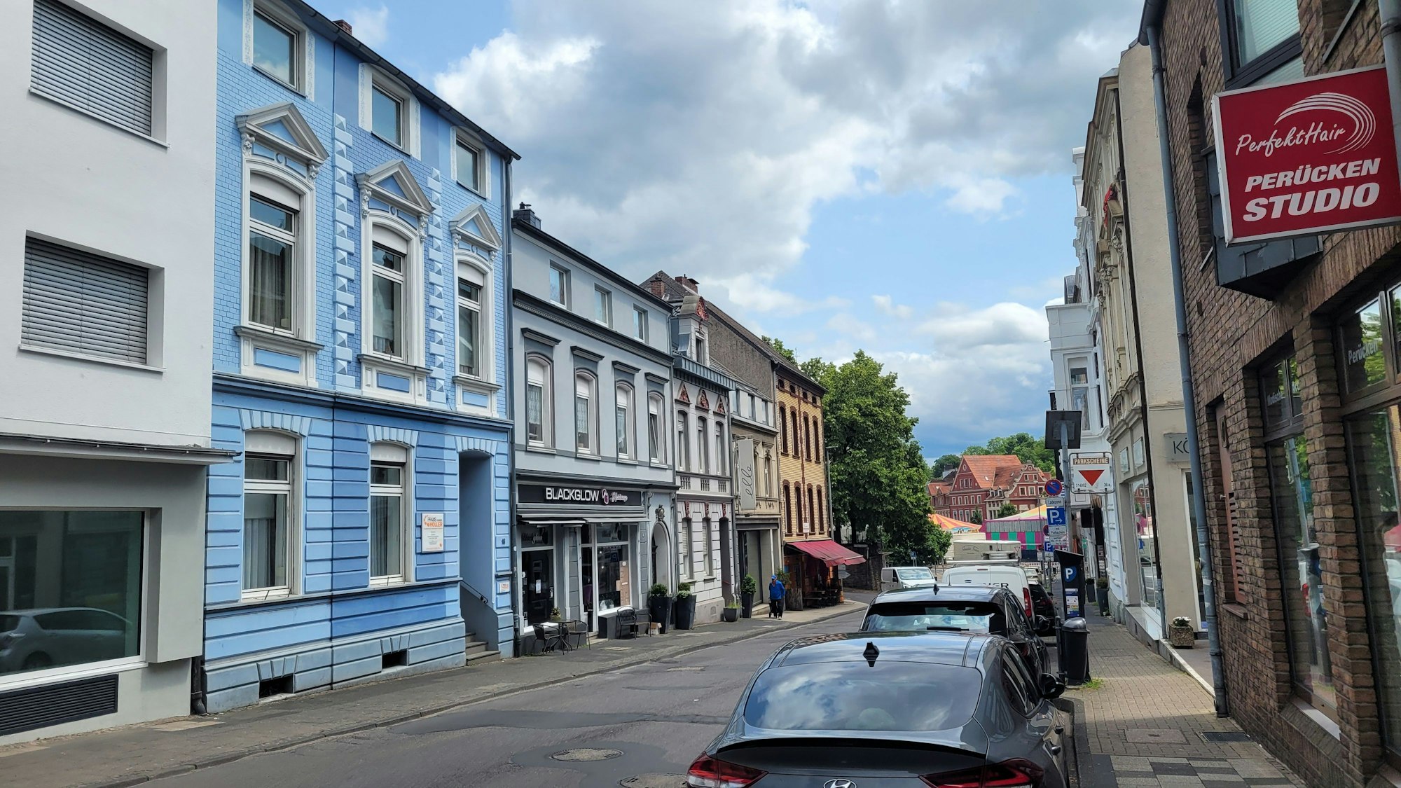 Das Foto zeigt die Paffrather Straße in Bergisch Gladbach