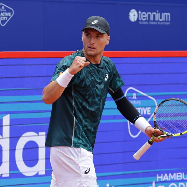 GER, Hamburg, xFSx, ATP500 Herren-Tennistunier Bitpanda Hamburg Open 2025, Sechzehntelfinale 19.05.2025 Raphael Collignon BEL Siegerfaust, jubel *** GER, Hamburg, xFSx, ATP500 Mens Tennis Tournament Bitpanda Hamburg Open 2025, Sixteenth Final 19 05 2025 Raphael Collignon BEL Winners fist, jubilation Copyright: HMBxMedia/FernandoxSoares