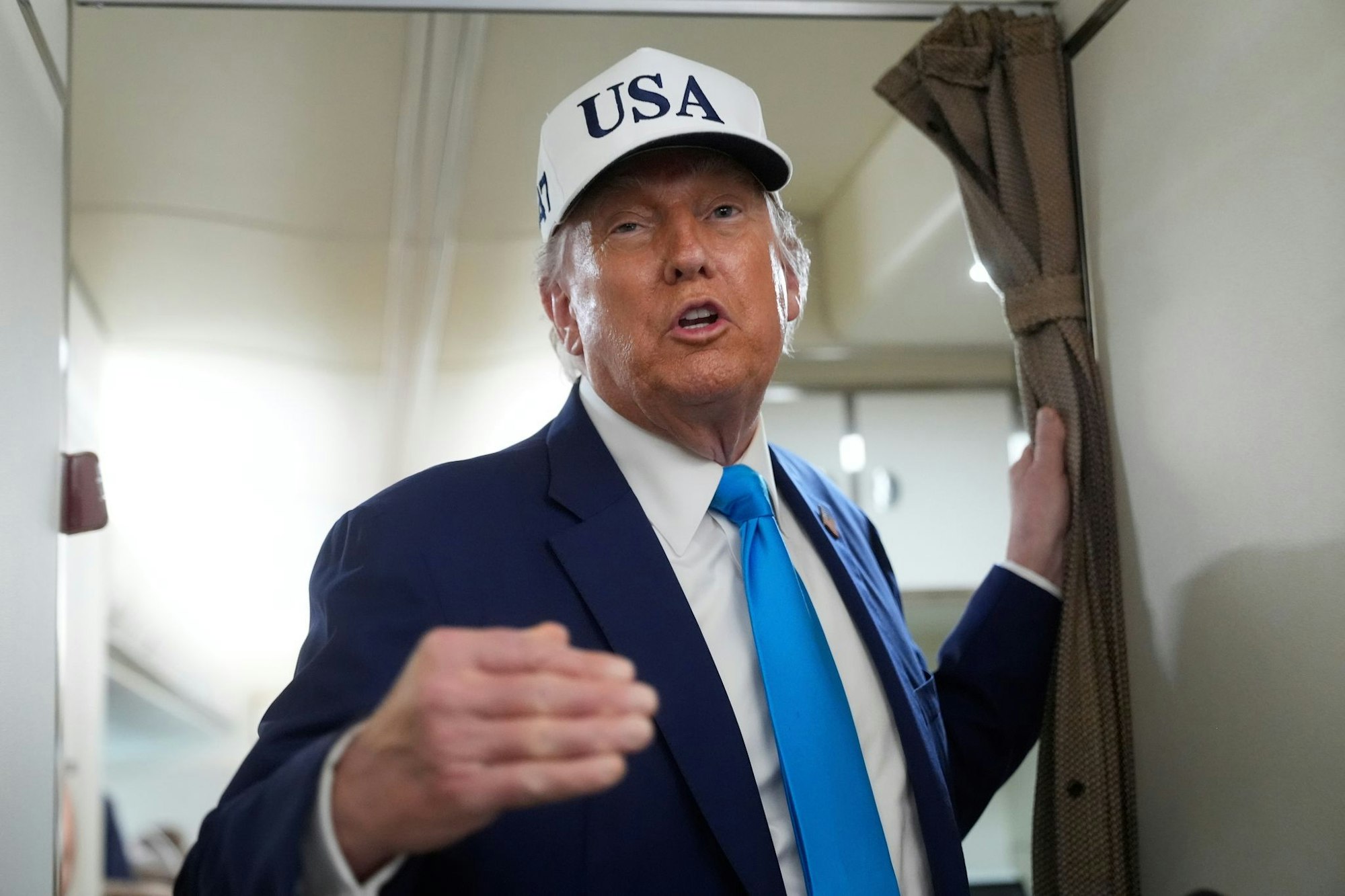 Trump hatte auf einem Flug über die Lieferung seltener Erden aus China gesprochen.