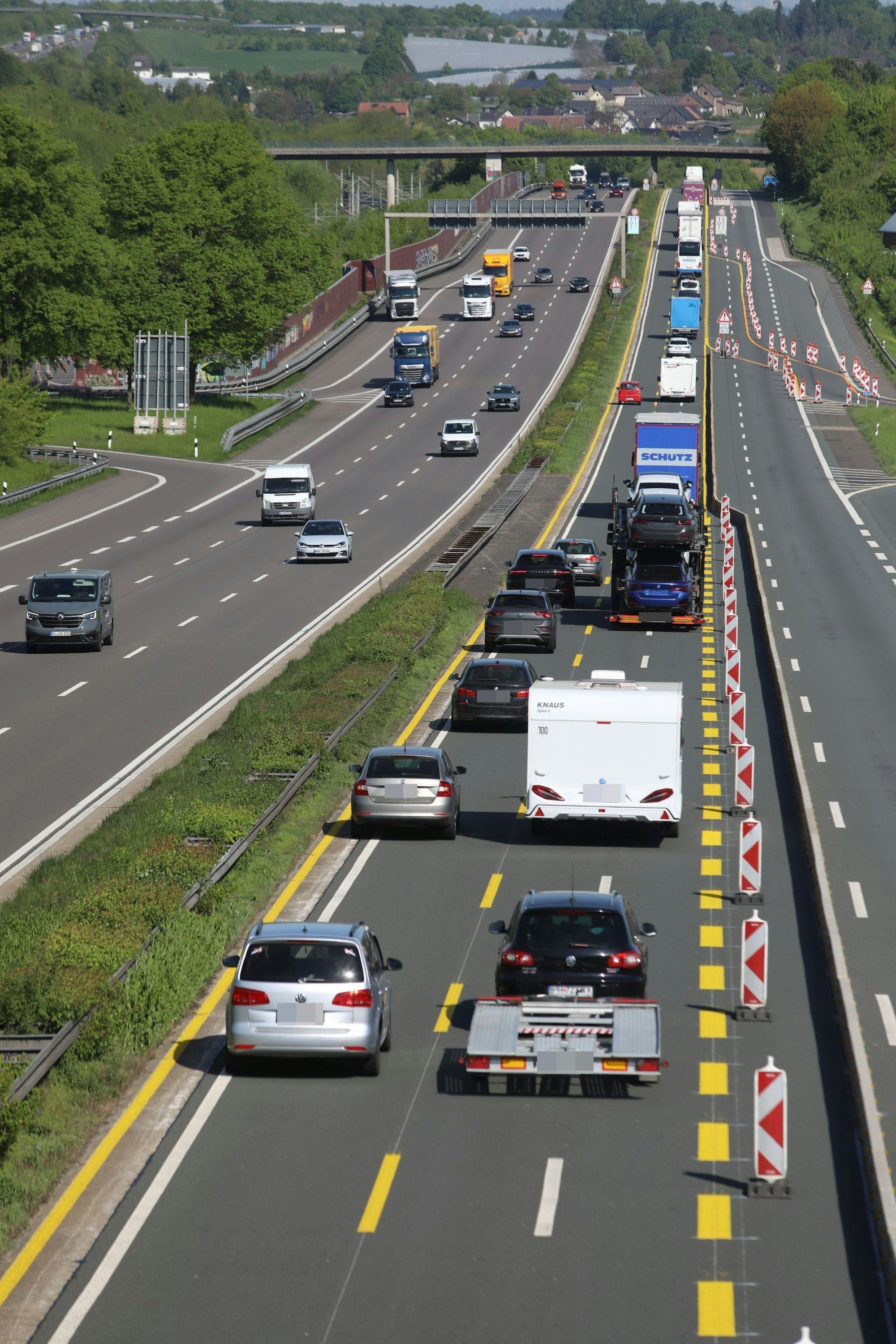 Baustelle A3 Siebengebirge
