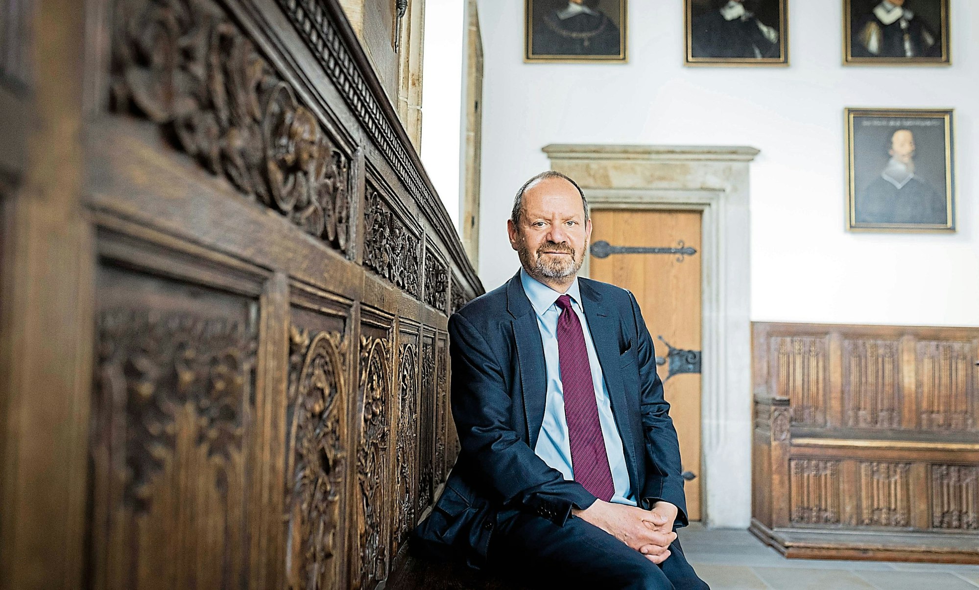 Am geschichtsträchtigen Ort: Philippe Sands, Preisträger des Erich-Maria-Remarque-Friedenspreises im Friedenssaal des Osnabrücker Rathauses.