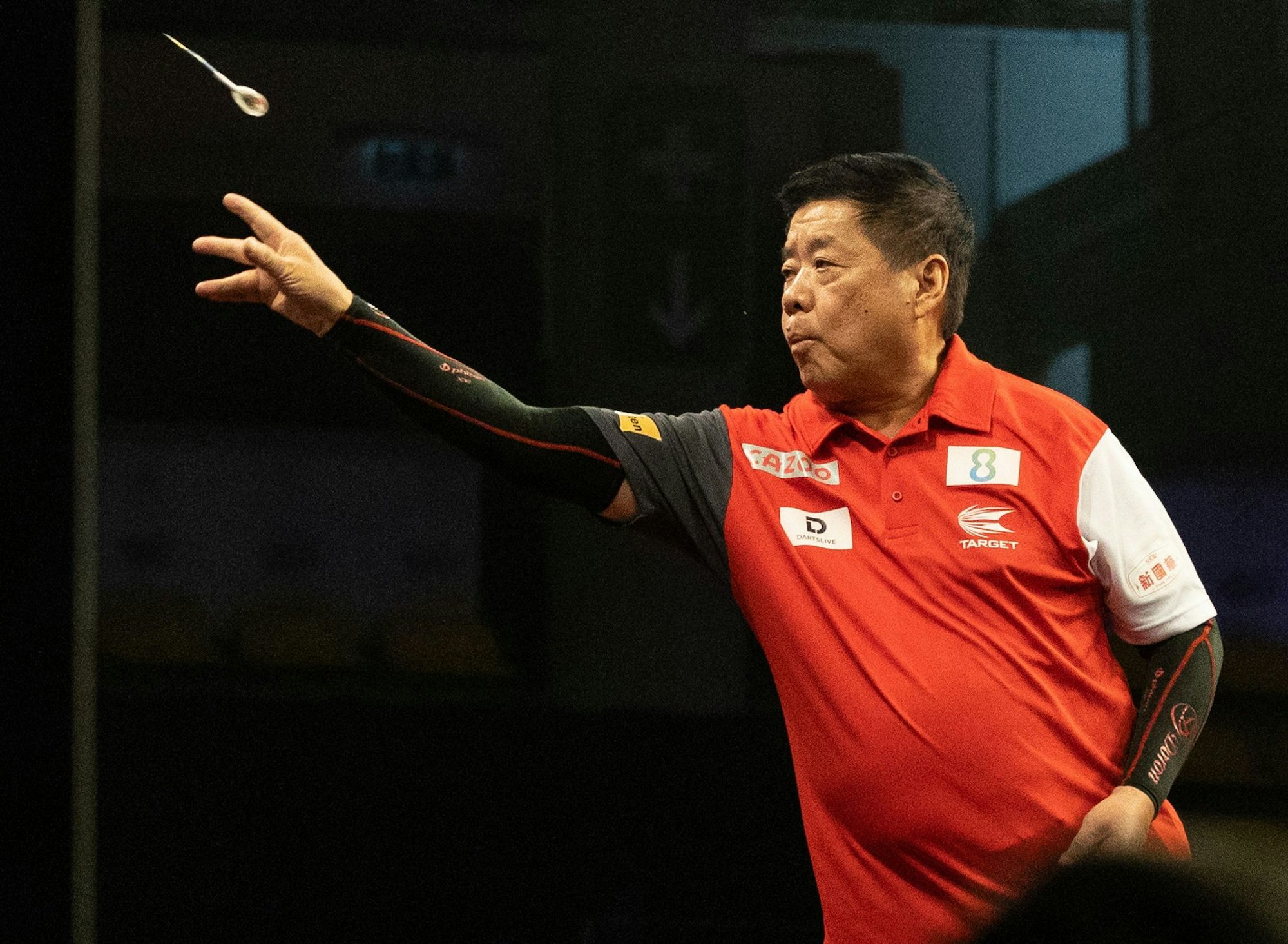 Senior des Darts-Sports: Paul Lim.