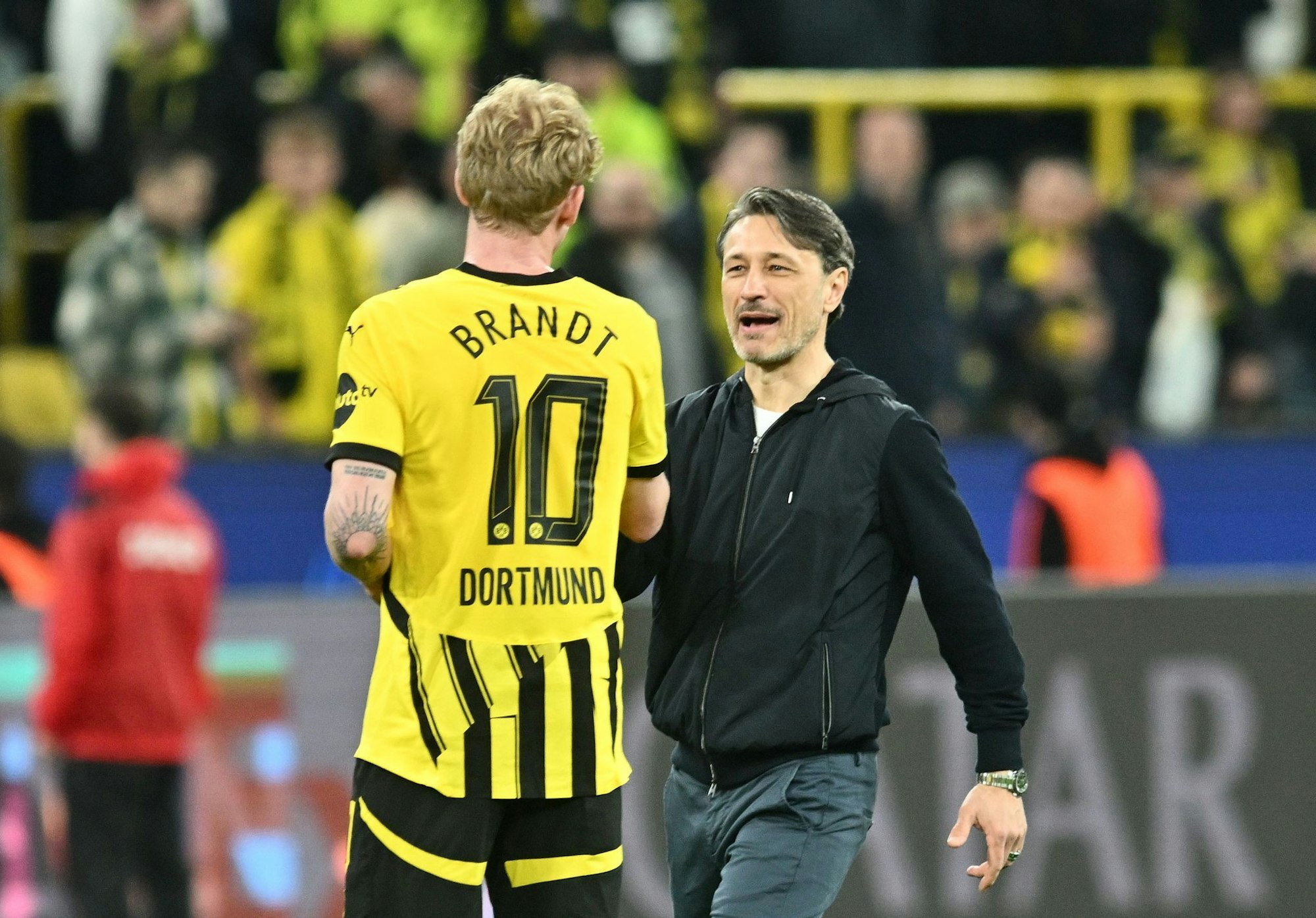 Niko Kovac versuchte viel, um Julian Brandt zu stärken.