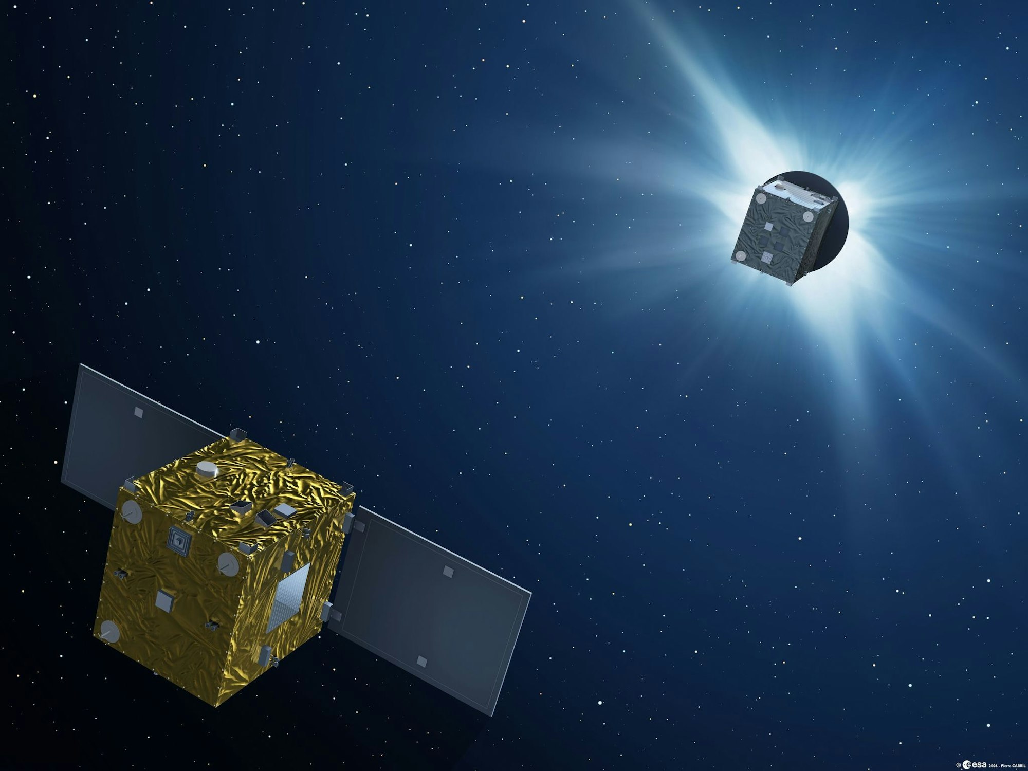 "Proba-3" startete im Dezember 2024 und soll zwei Jahre im Einsatz sein.