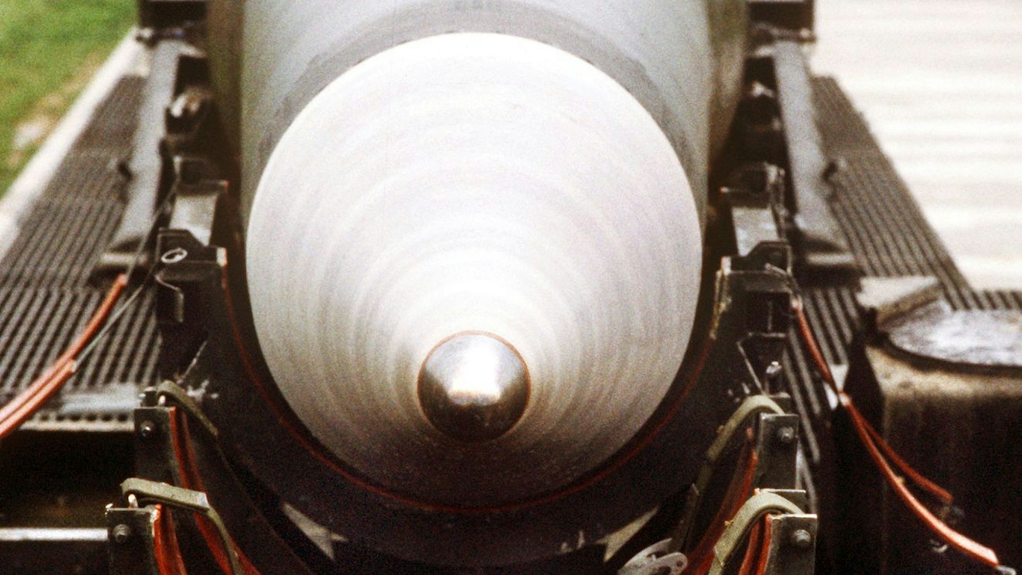 Eine US-Rakete mit einer Atomkopfattrappe. (Archivbild)