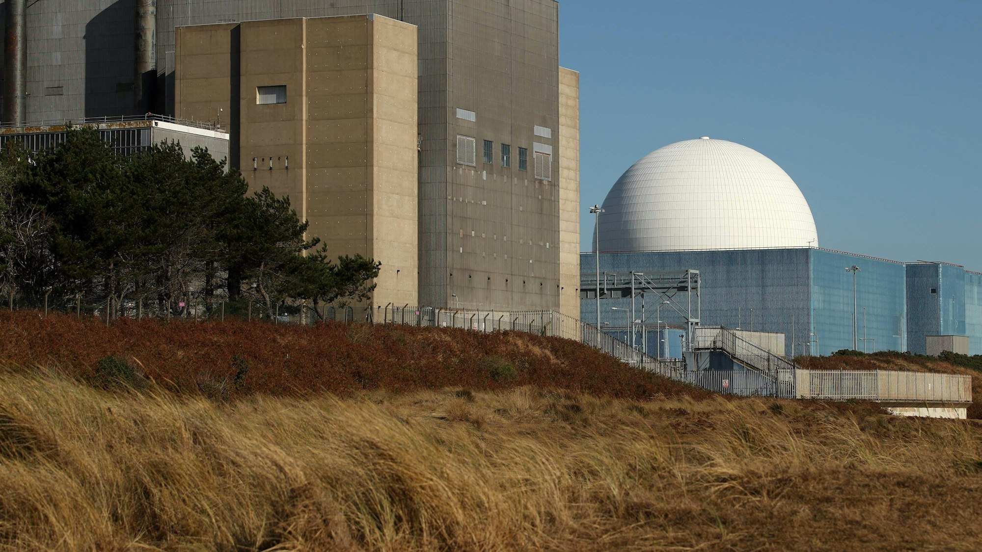 Blick auf das Atomkraftwerk Sizewell B