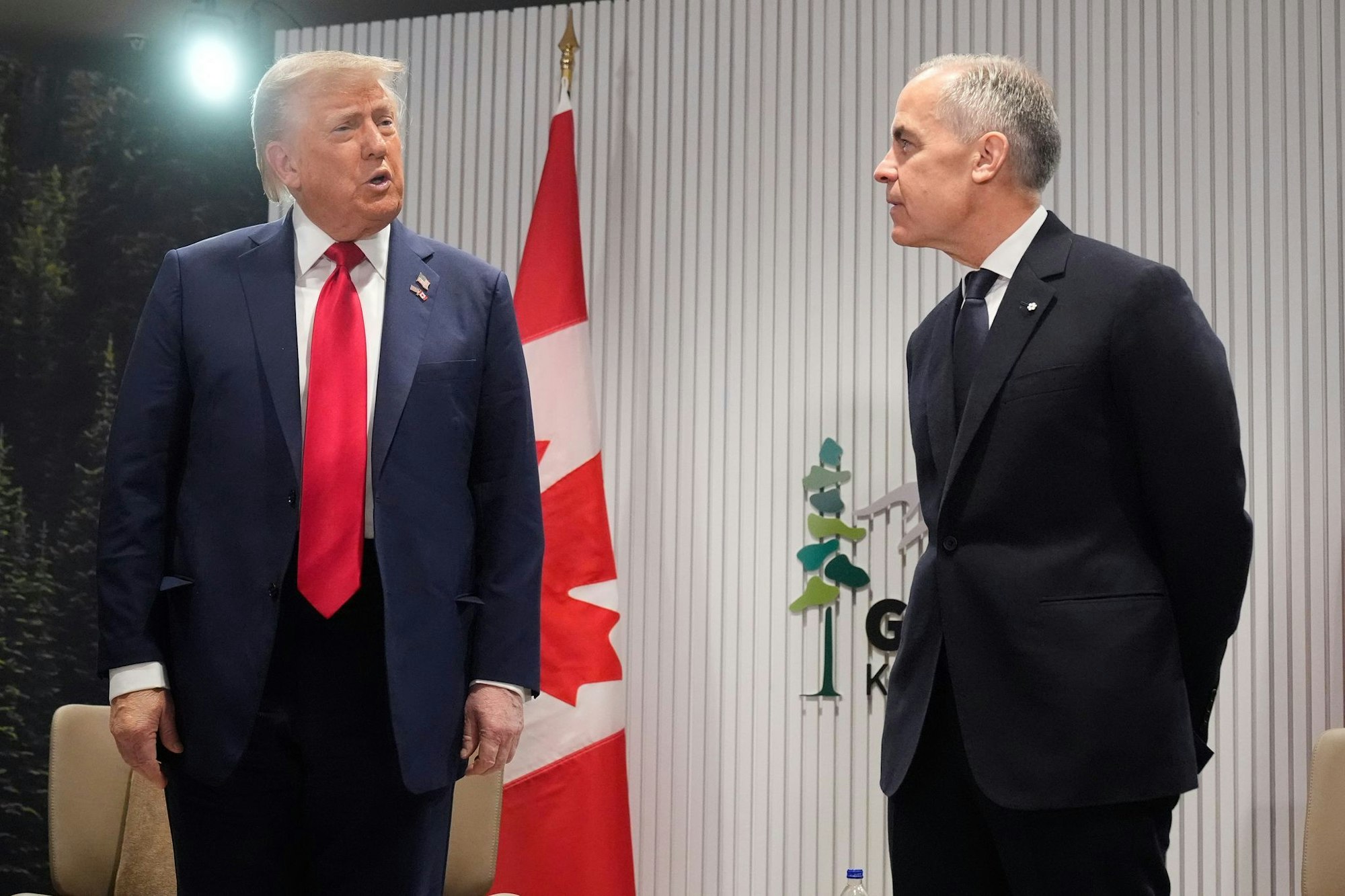 Beim Treffen Trumps mit Carney kommt es zur Provokation der Bündnispartner.
