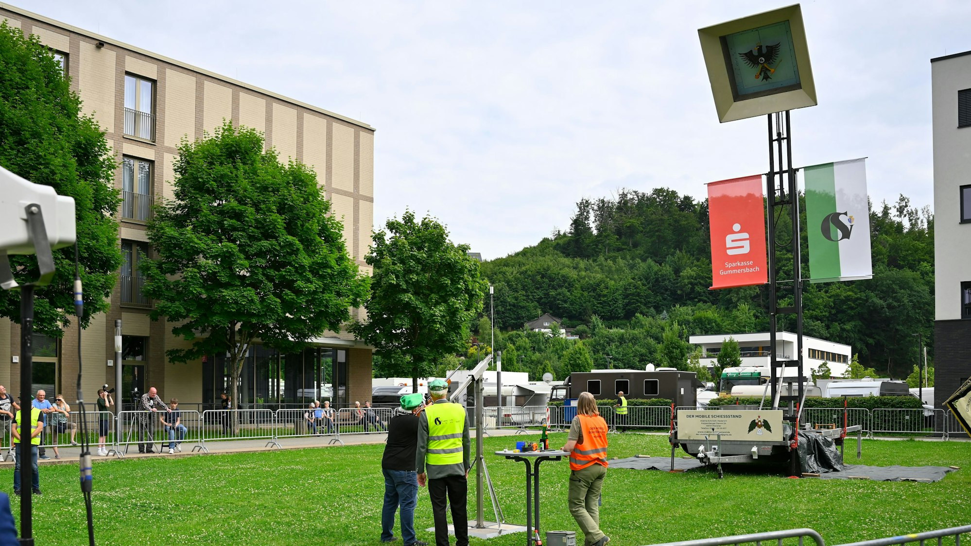 Der neue Schießstand.