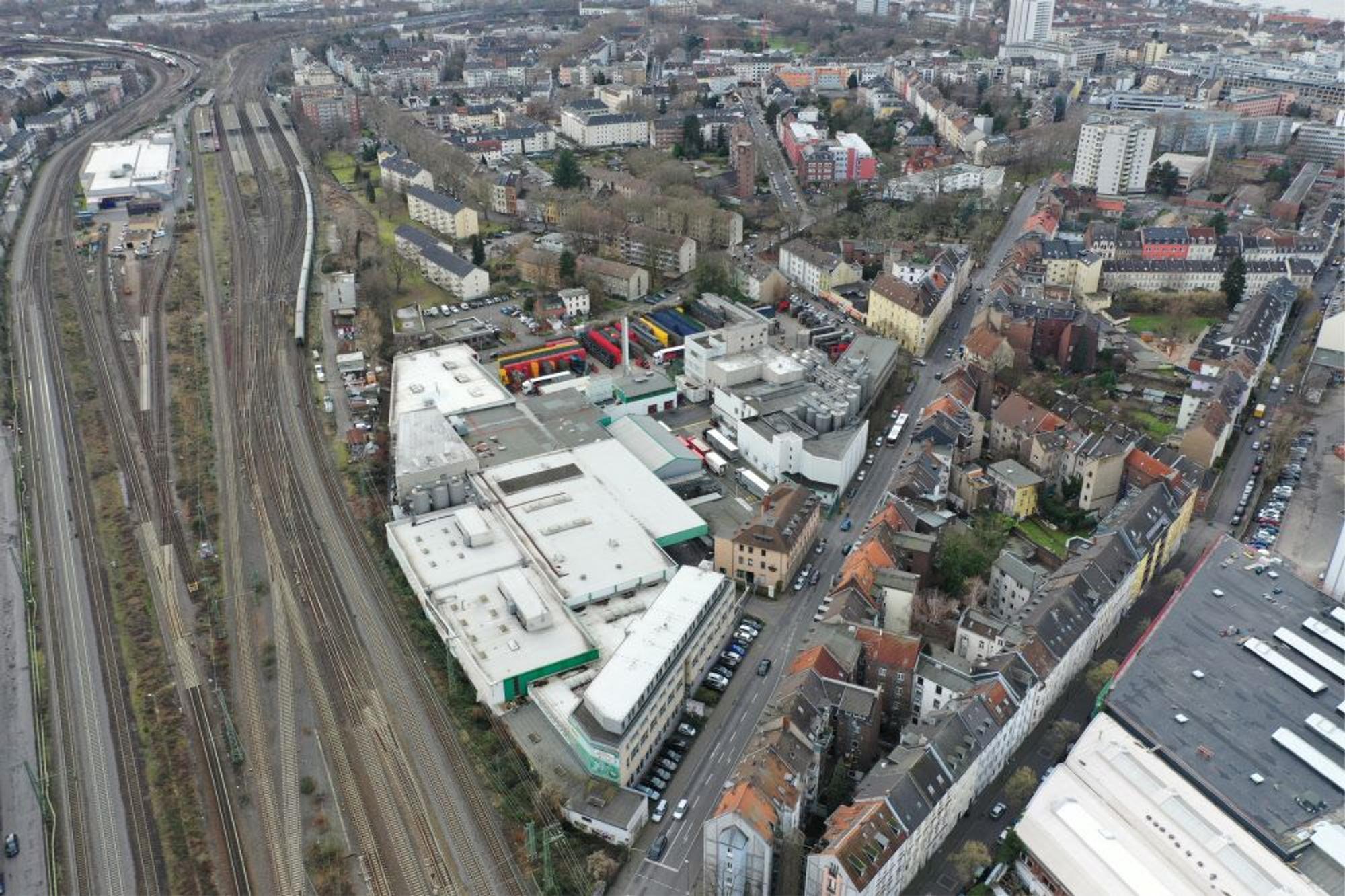Das frühere Brauerei-Areal in Mülheim.