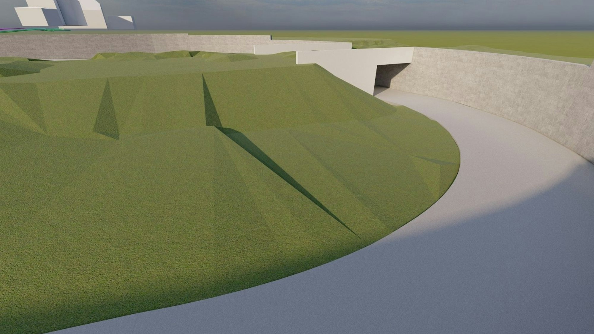 Das Foto zeigt eine mögliche Variante der Unterführung an der Tannenbergstraße