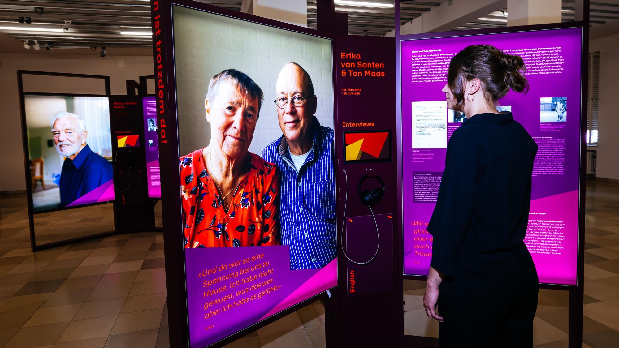 Die Geschichte von Ton Maas (auf dem Foto rechts) und seiner Schwester Erika van Santen ist Teil der Ausstellung „trotzdem da!“.
