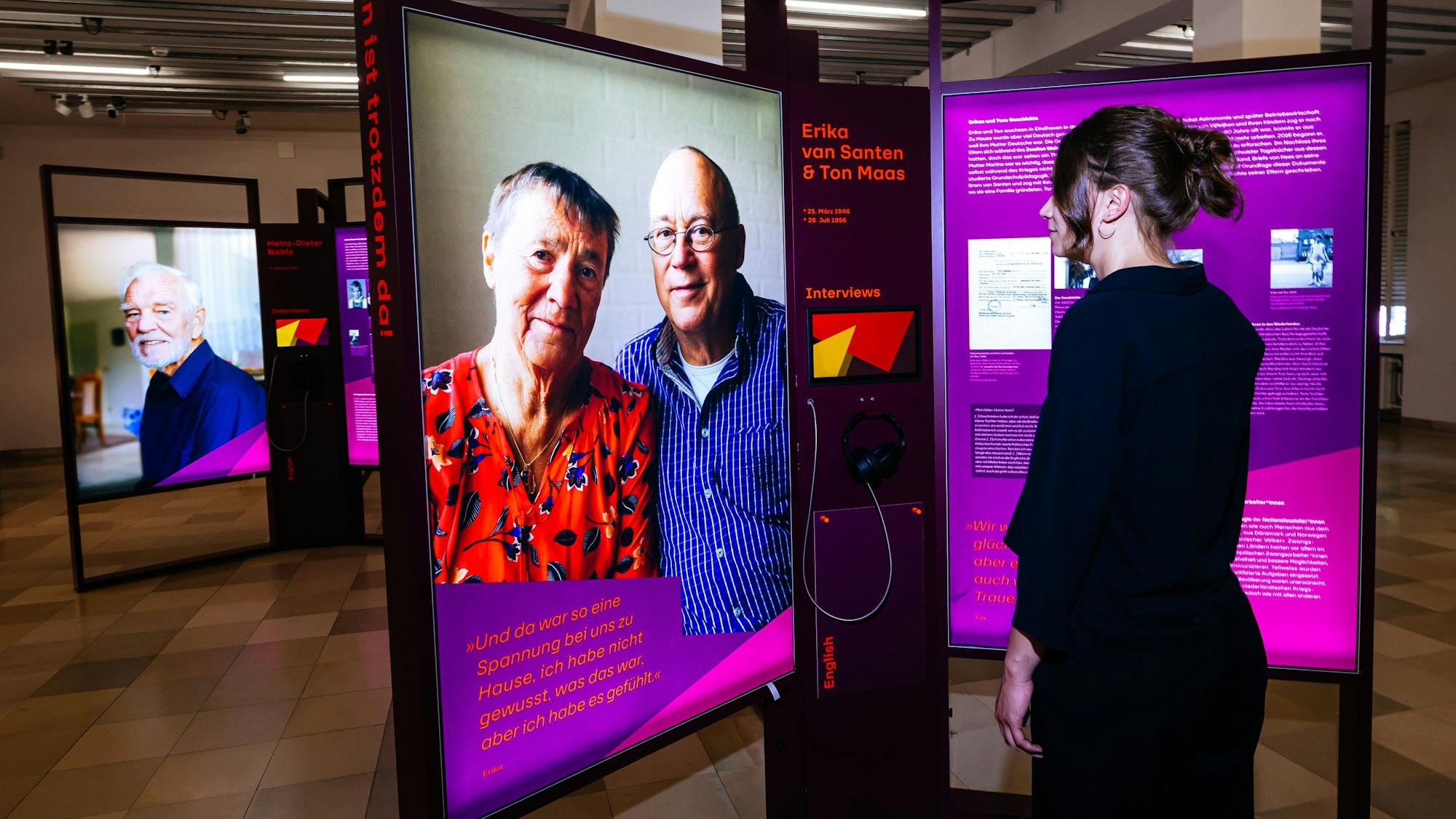 Die Geschichte von Ton Maas (auf dem Foto rechts) und seiner Schwester Erika van Santen ist Teil der Ausstellung „trotzdem da!“.