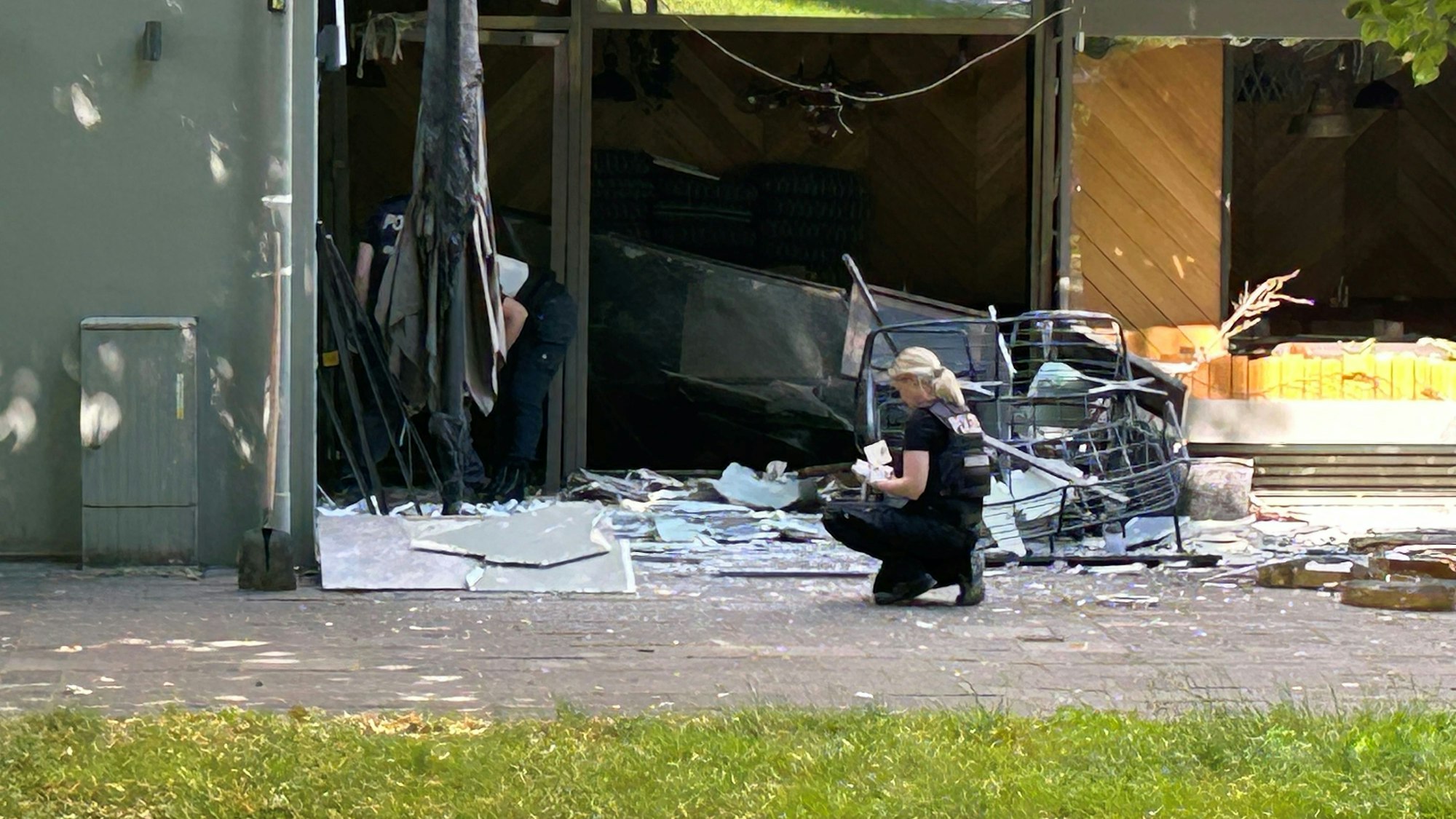 Im Zusammenhang mit dem Drogenkrieg wurde auch dieses Lokal in Deutz schwer beschädigt.