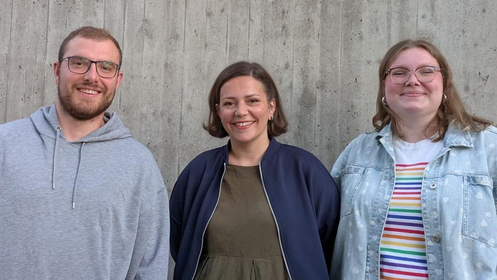 Der Vorstand der Erftstädter SPD: Pavlos Papapostolou (v.l.), Sarah Esser-Stelzer und Ida Görlitz.