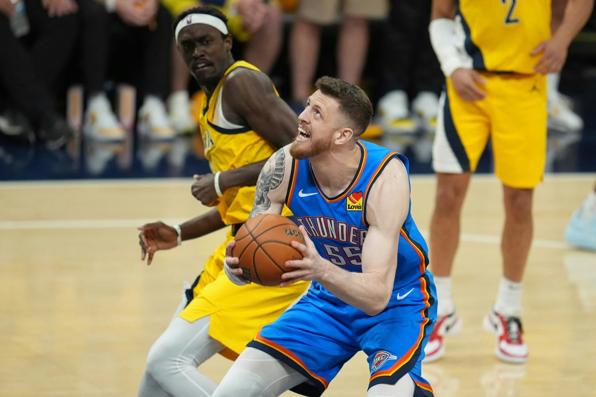 Isaiah Hartenstein erzielte die ersten Punkte der Partie - konnte das Straucheln seiner Mannschaft aber nicht aufhalten.