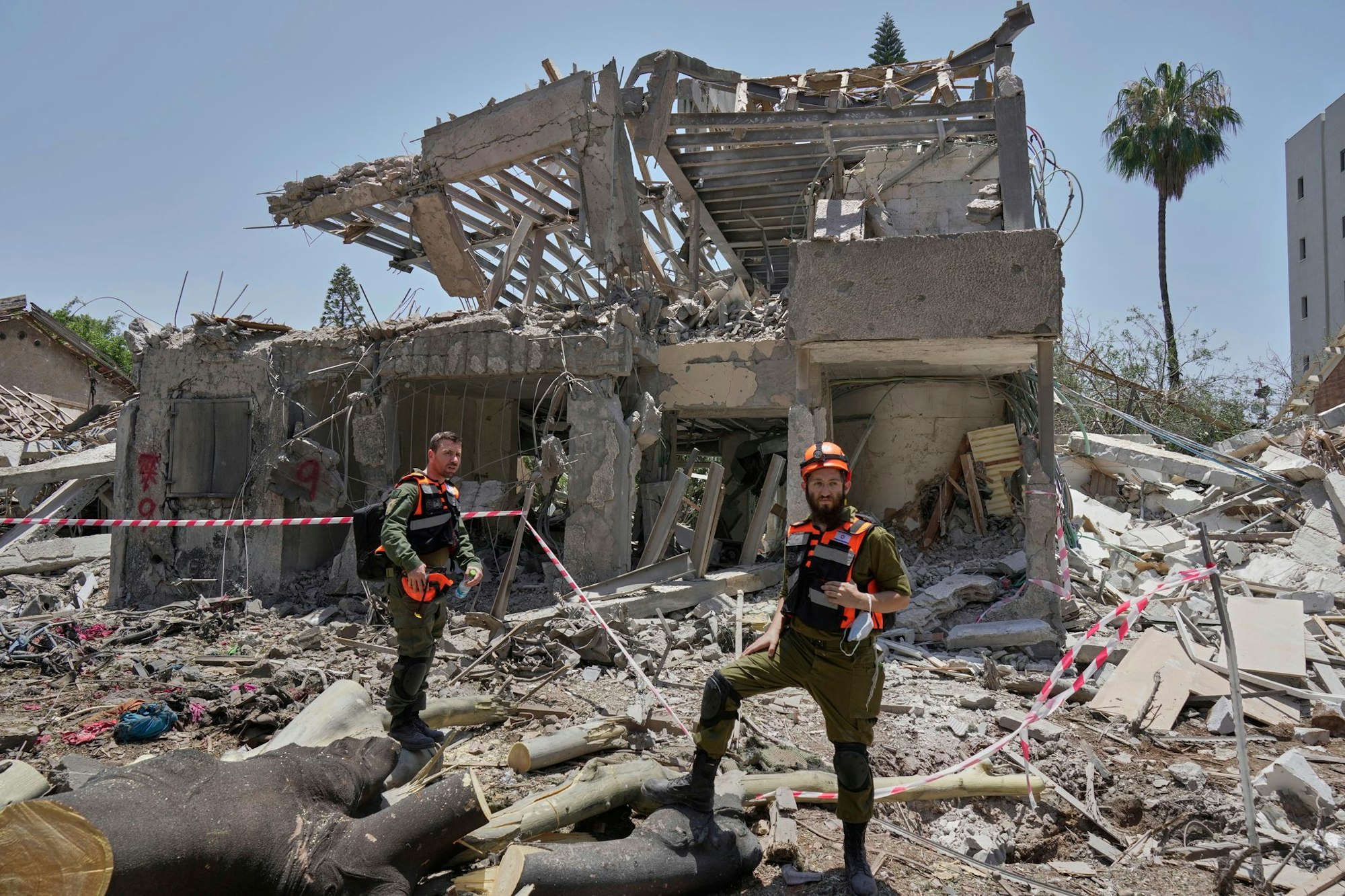 Die iranischen Gegenangriffe richteten schwere Schäden an.