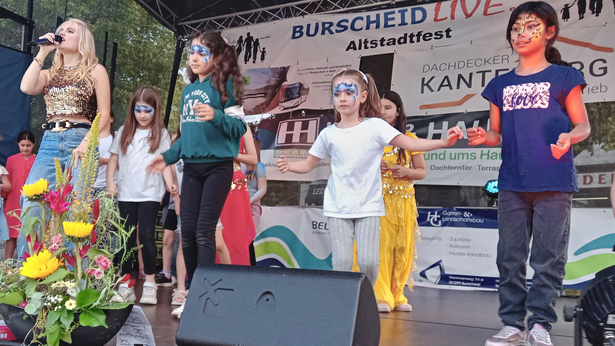 Laura van den Elzen auf der Bühne