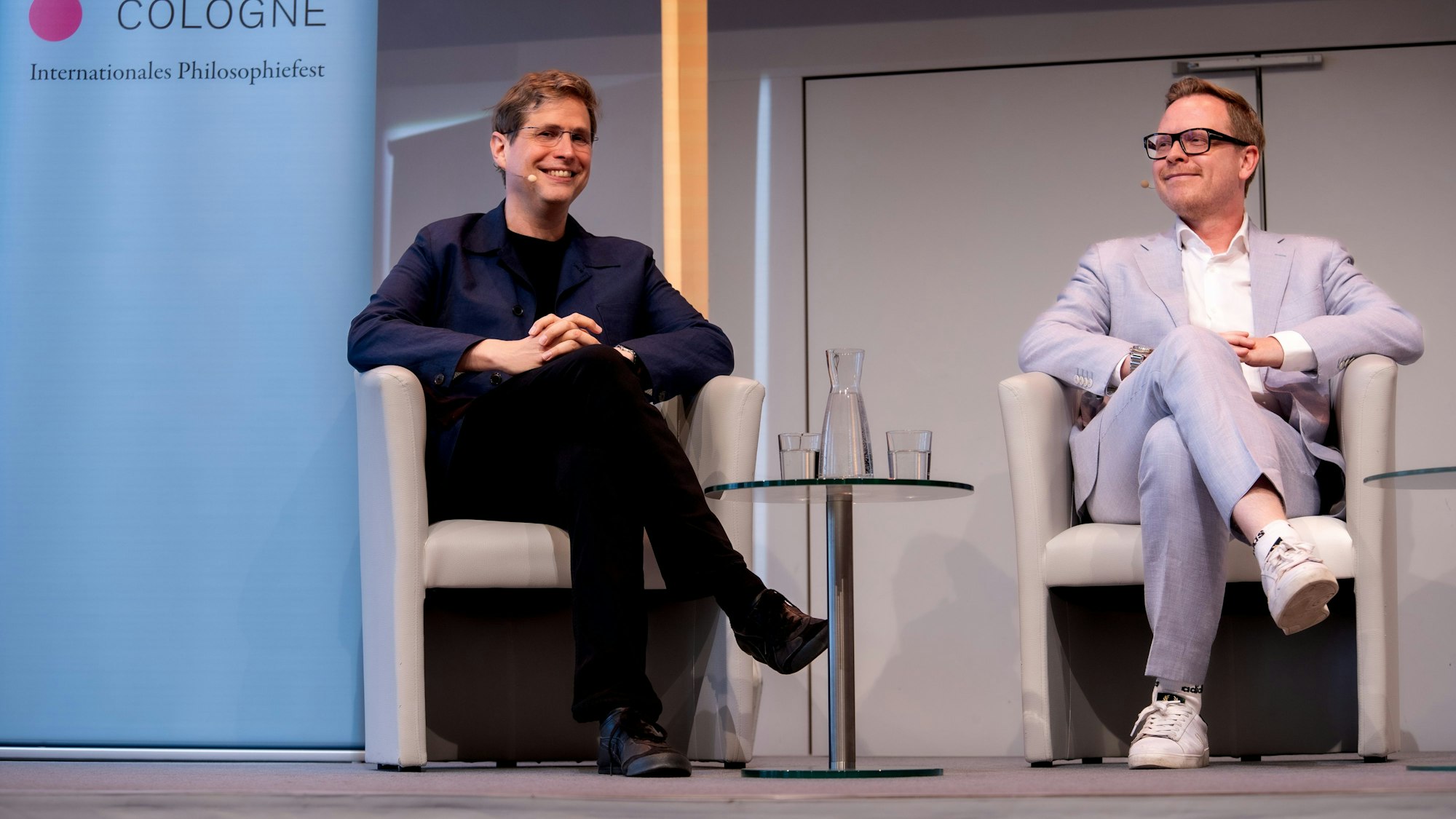 Daniel Kehlmann und Markus Gabriel bei der phil. Cologne