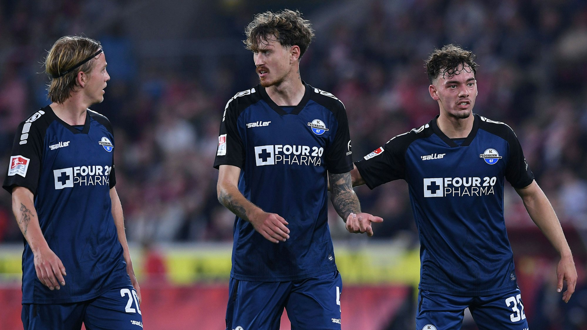 Siegreich in Köln: Die Paderborner (vl.n.r.) Felix Götze Paderborn, Calvin Brackelmann und Aaron Zehnter.