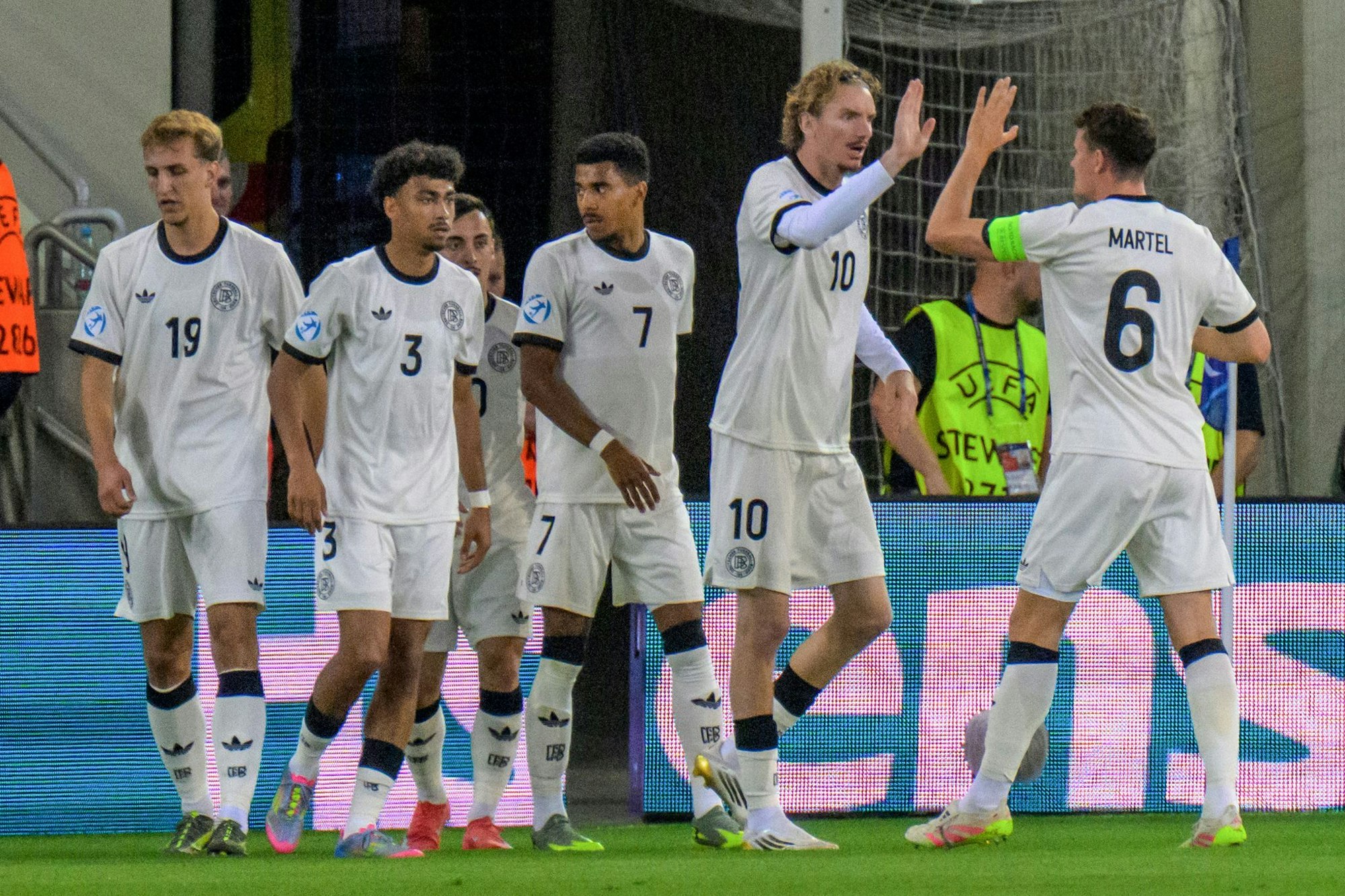 Die deutschen Spieler konnten gegen Frankreich jubeln