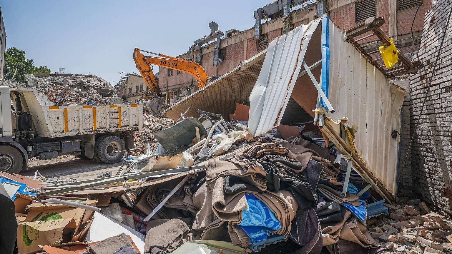 Ein Gefängniskomplex in Teheran wurde bei einem israelischen Angriff am Mittwoch zerstört.