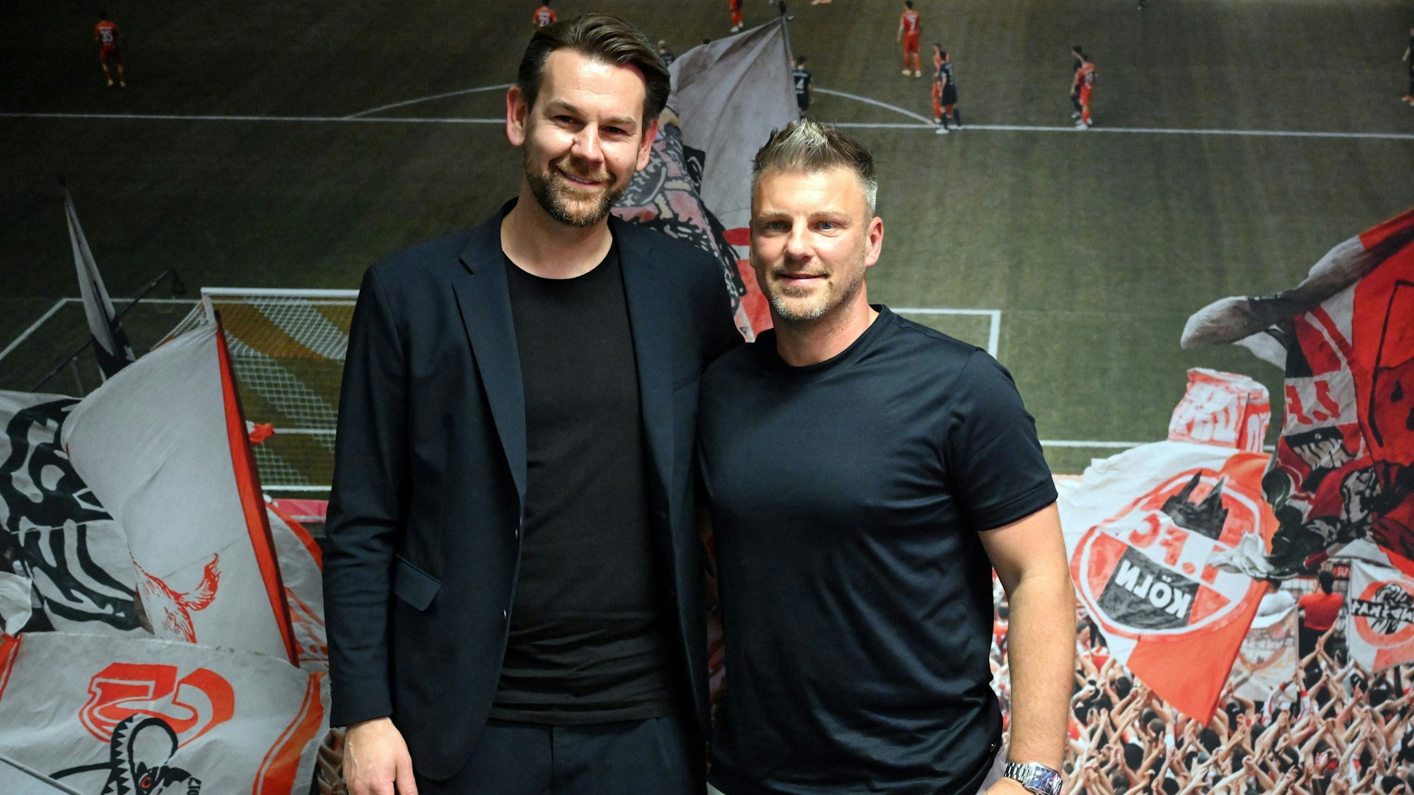 Sportdirektor und Cheftrainer des 1. FC Köln: Lukas Kwasniok (r.) und Thomas Kessler.