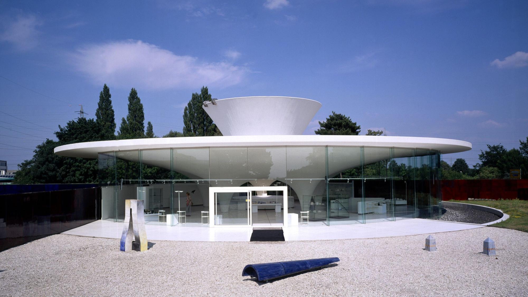 Die Architektur des Keramions in Frechen bildet eine Töpferscheibe nach