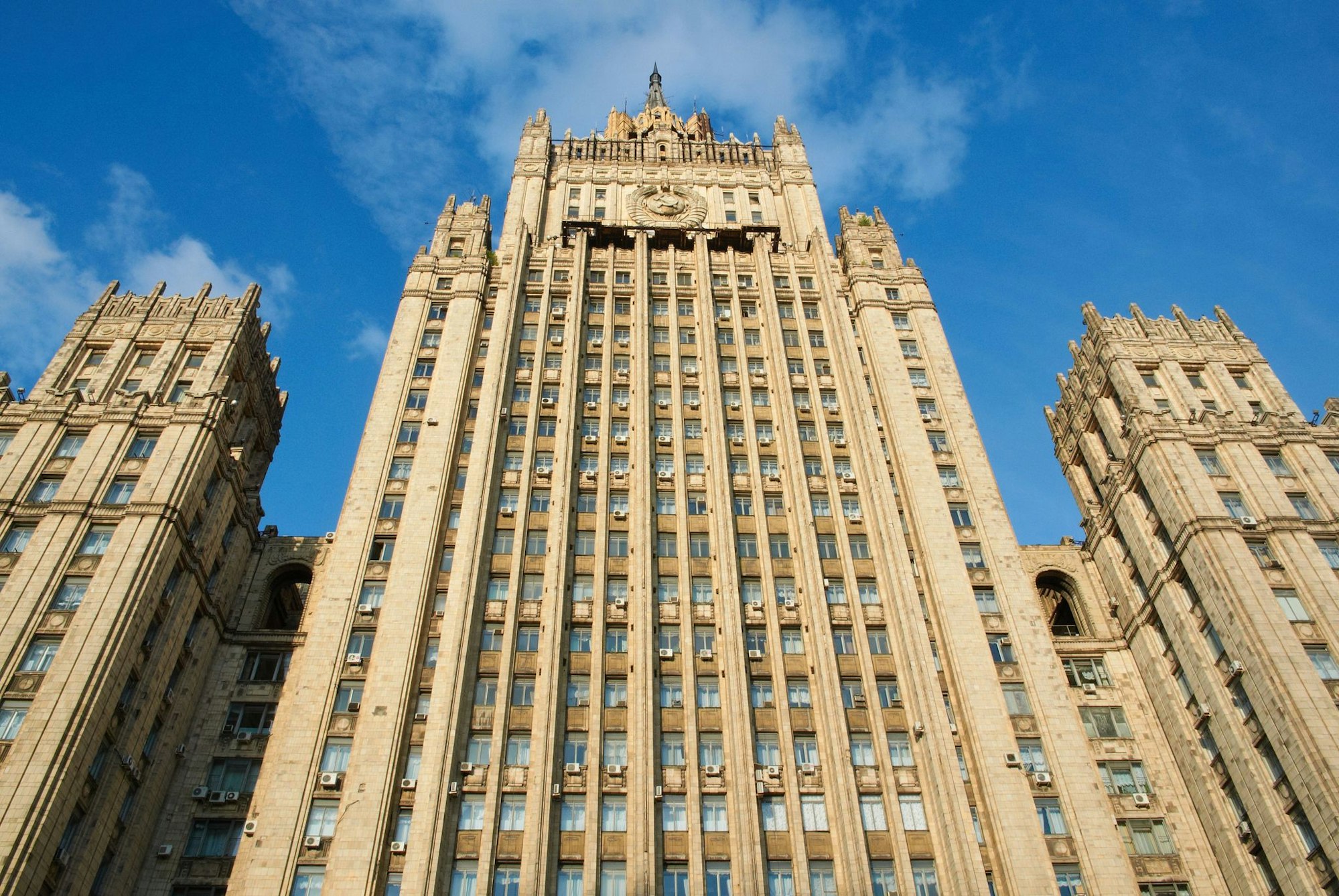 Das russische Außenministerium, in dem der deutsche Botschafter vorsprechen musste. (Archivbild)